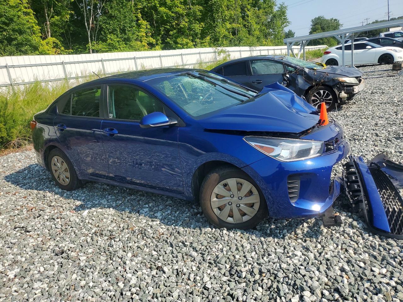 2020 Kia Rio S Blue vin: 3KPA24AD2LE299204