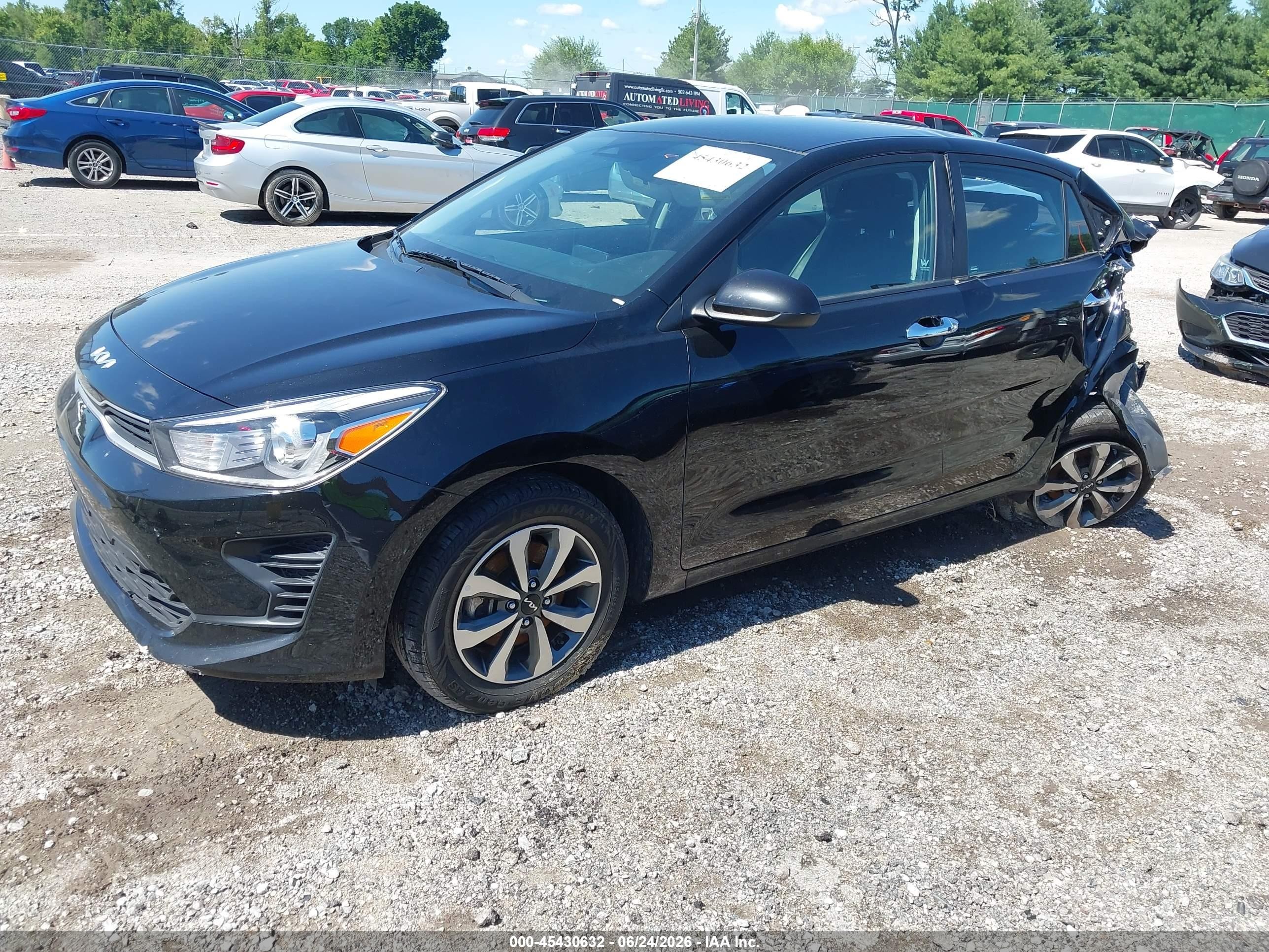 2023 Kia Rio S Black vin: 3KPA24AD3PE529810