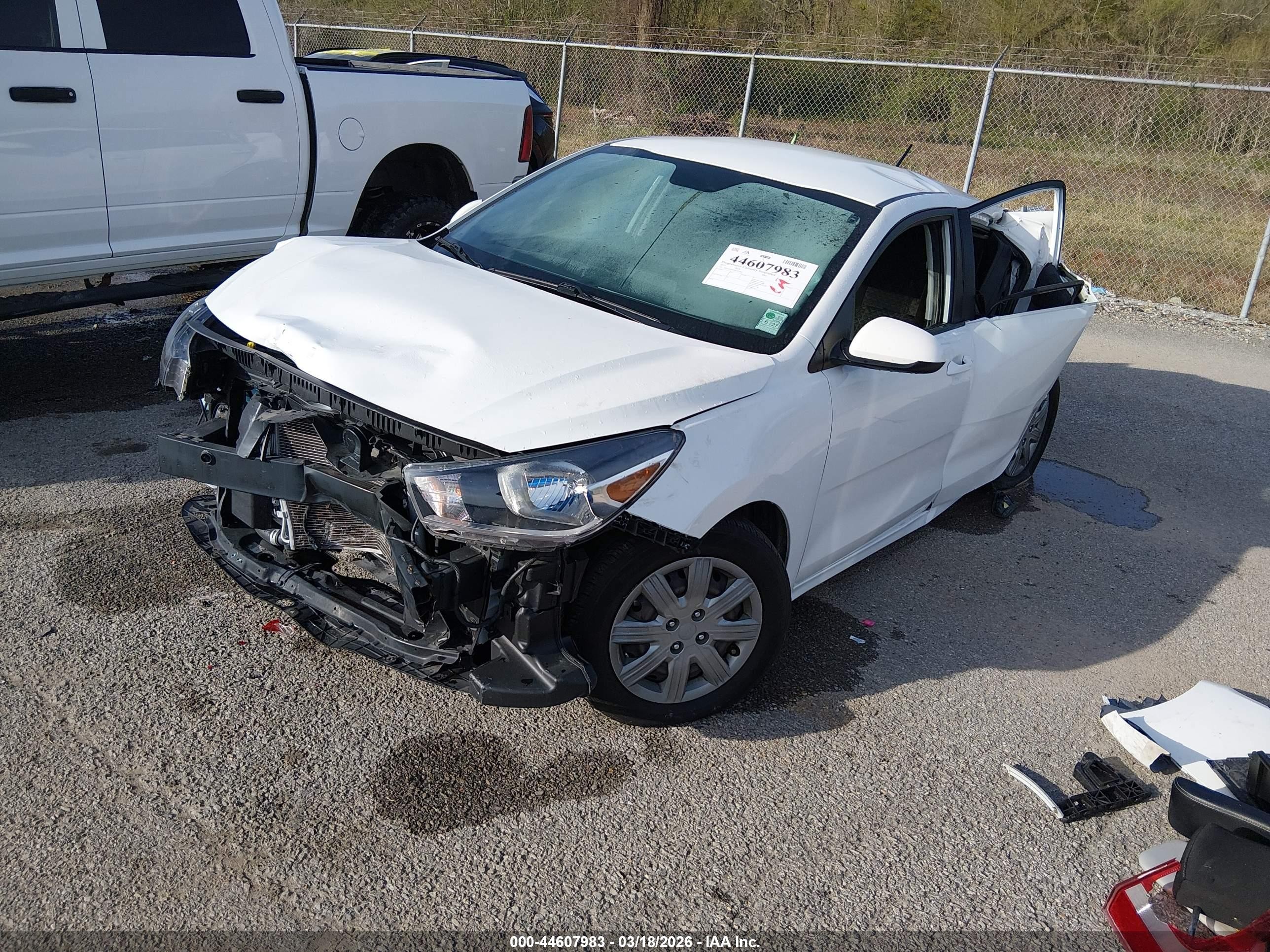 2023 Kia Rio Lx White vin: 3KPA24AD3PE581406