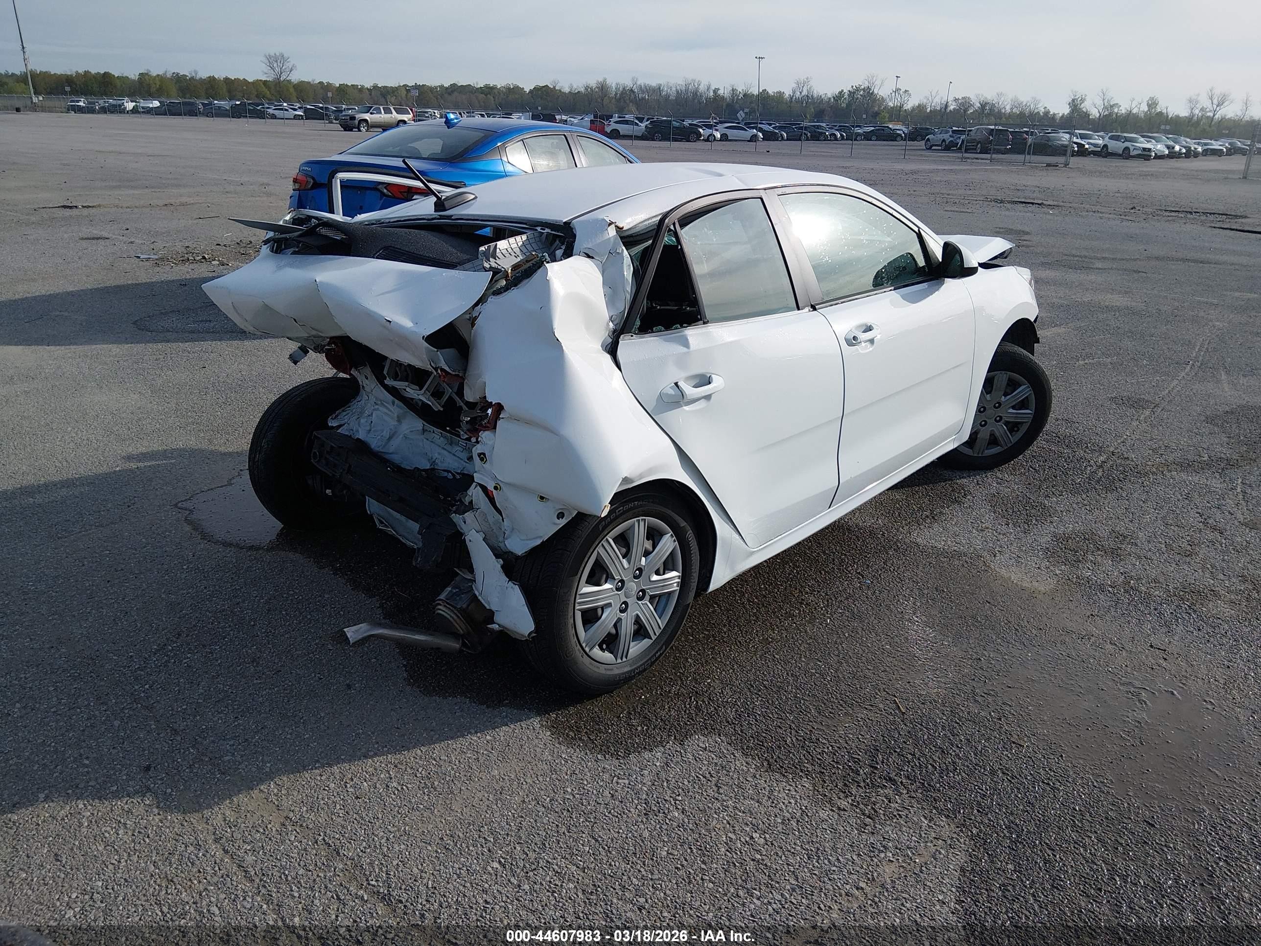 2023 Kia Rio Lx White vin: 3KPA24AD3PE581406