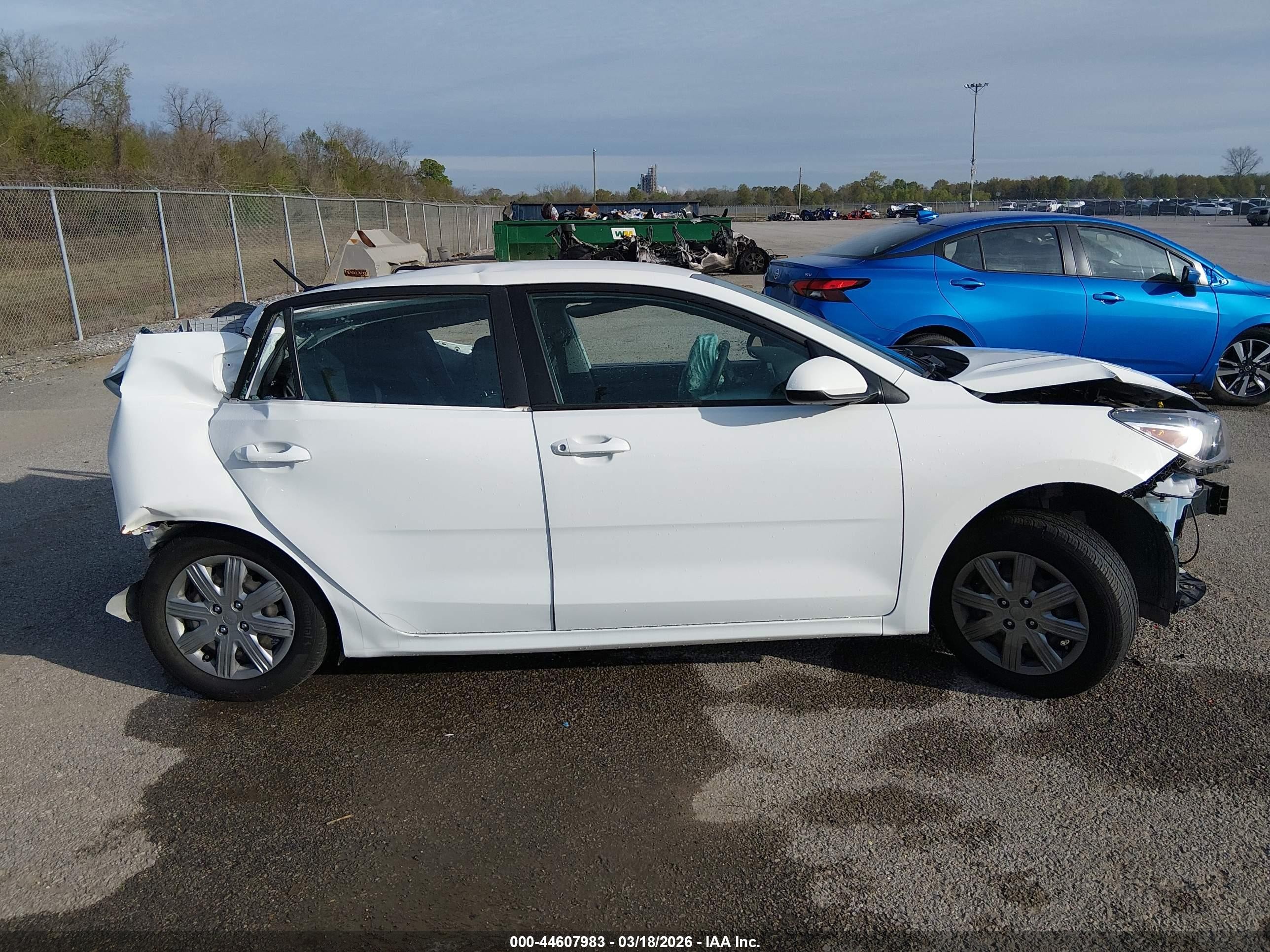 2023 Kia Rio Lx White vin: 3KPA24AD3PE581406