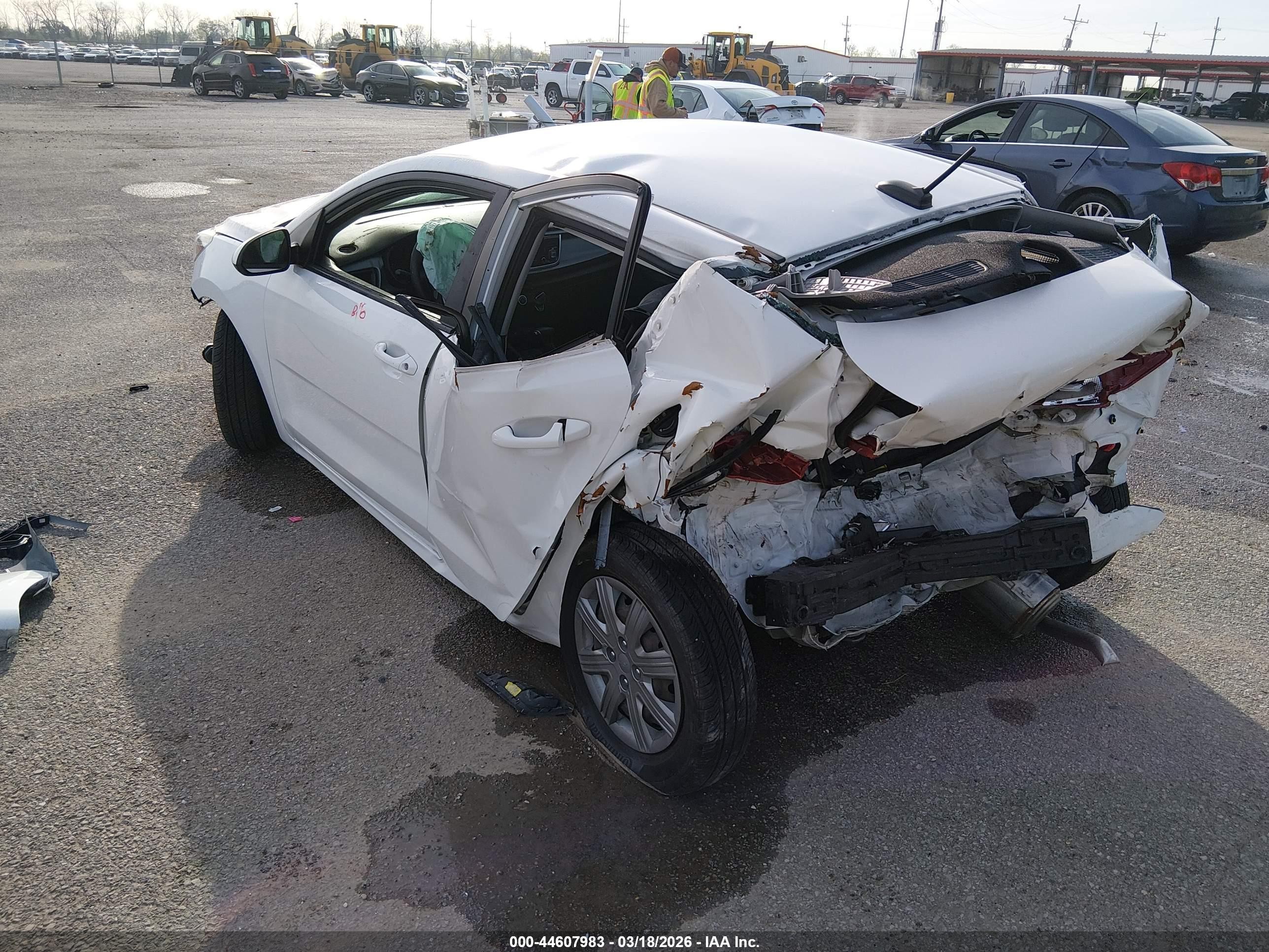 2023 Kia Rio Lx White vin: 3KPA24AD3PE581406