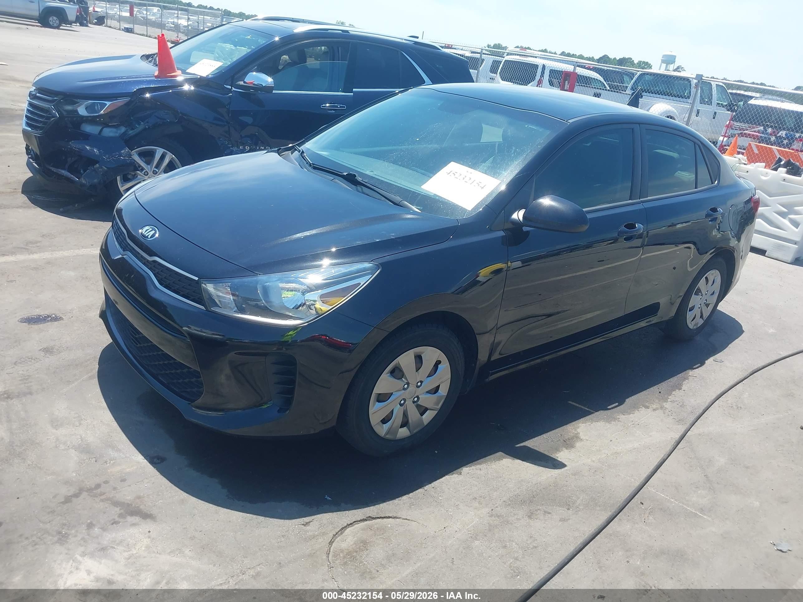 2020 Kia Rio S Black vin: 3KPA24AD4LE261036