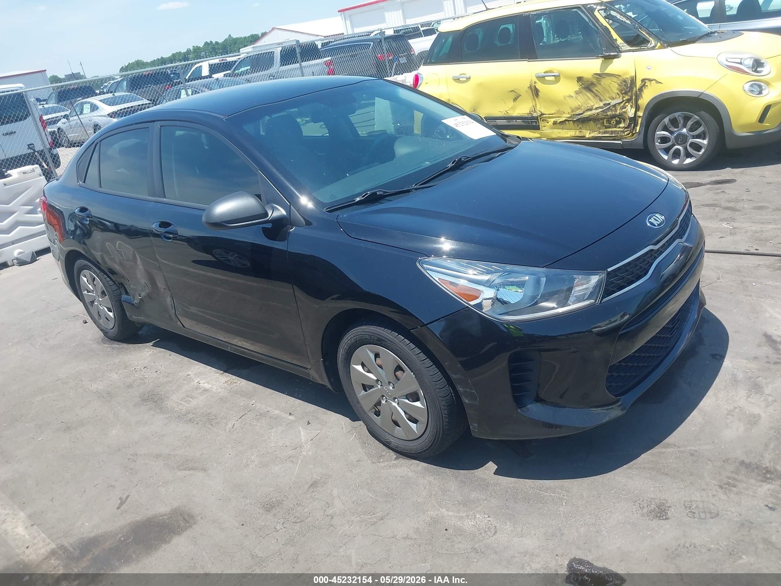 2020 Kia Rio S Черный vin: 3KPA24AD4LE261036