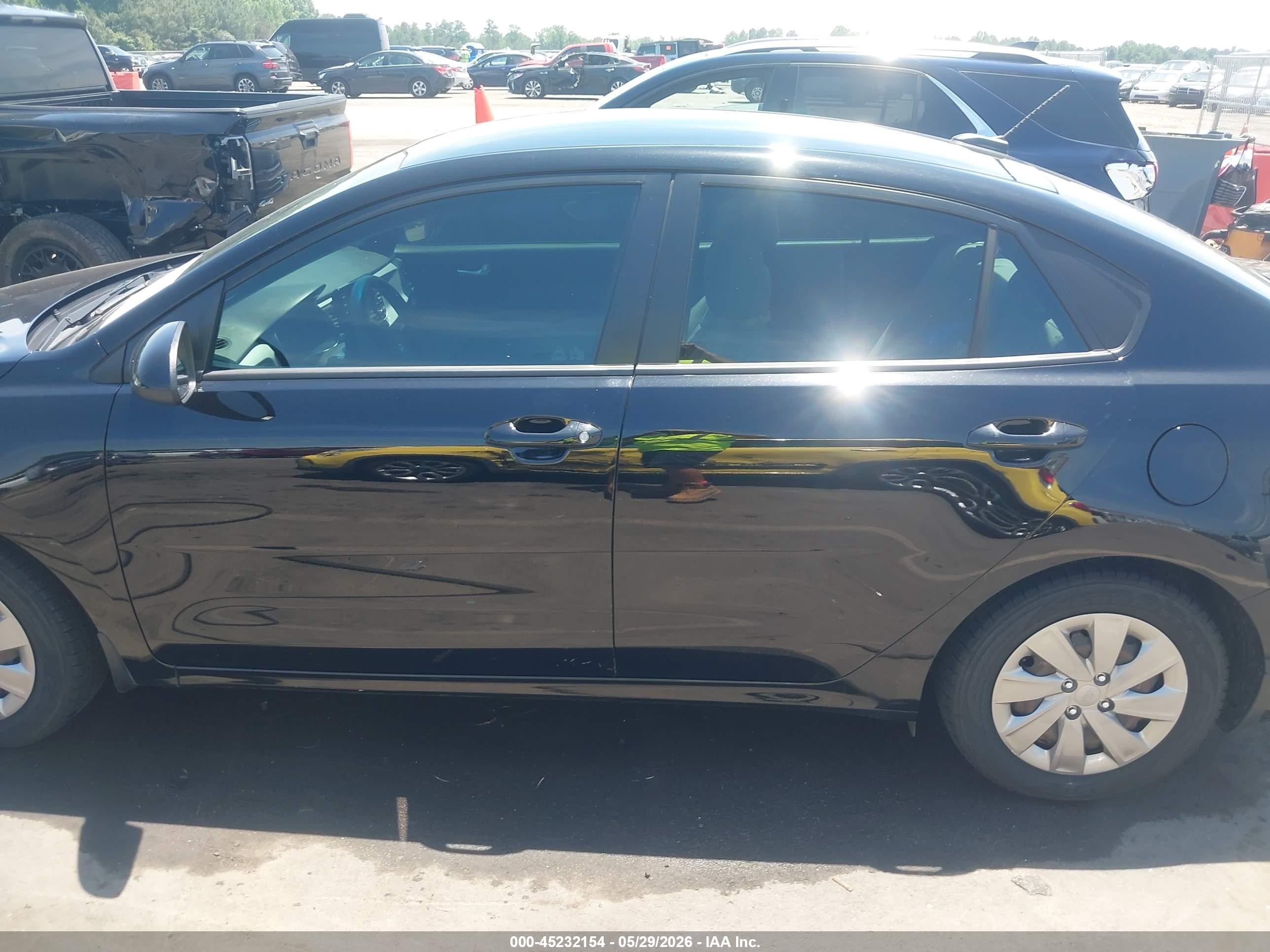 2020 Kia Rio S Black vin: 3KPA24AD4LE261036