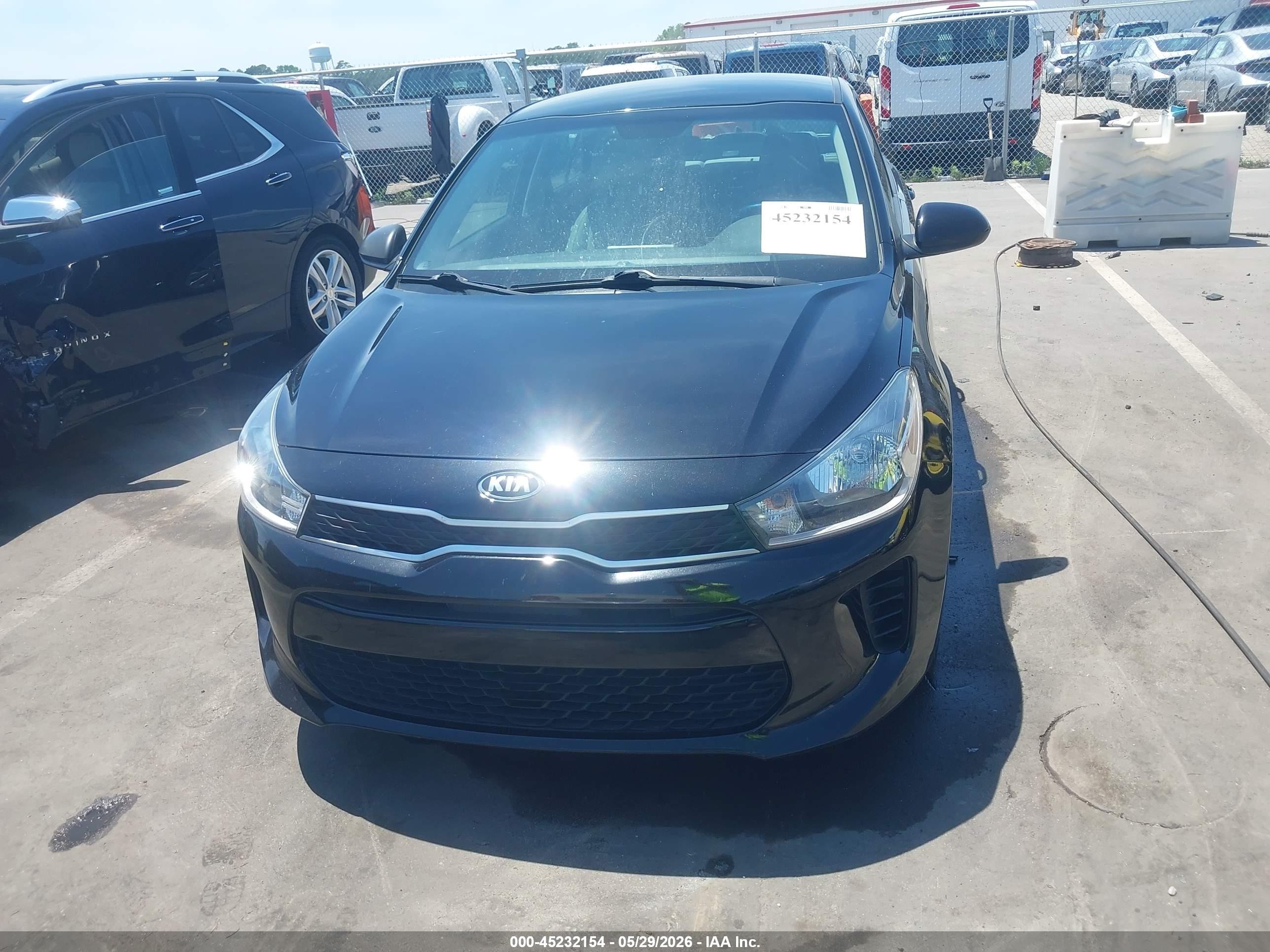 2020 Kia Rio S Black vin: 3KPA24AD4LE261036