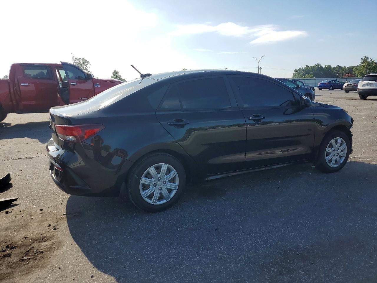 2021 Kia Rio Lx Black vin: 3KPA24AD4ME413138