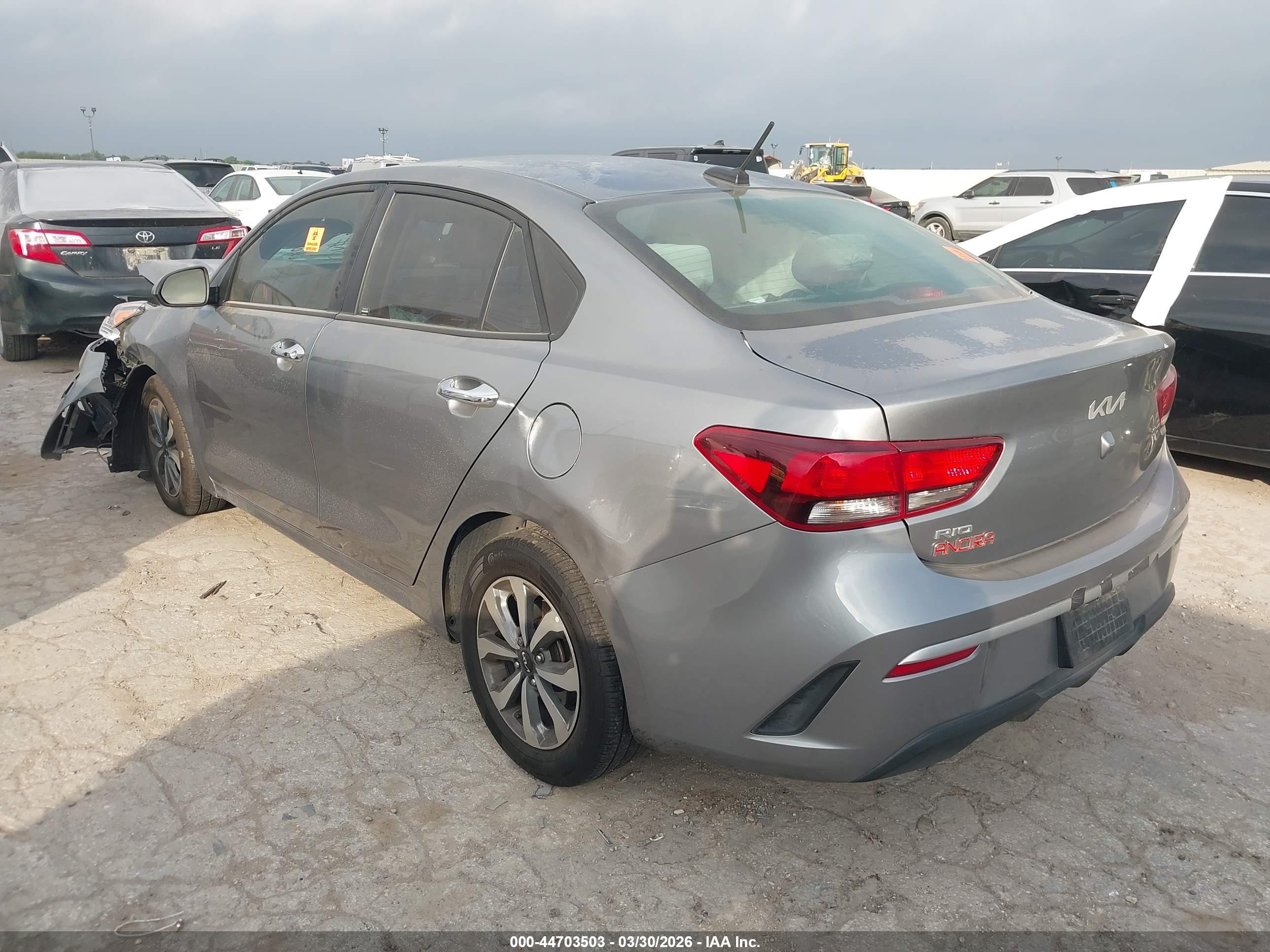 2023 Kia Rio S Gray vin: 3KPA24AD4PE592639