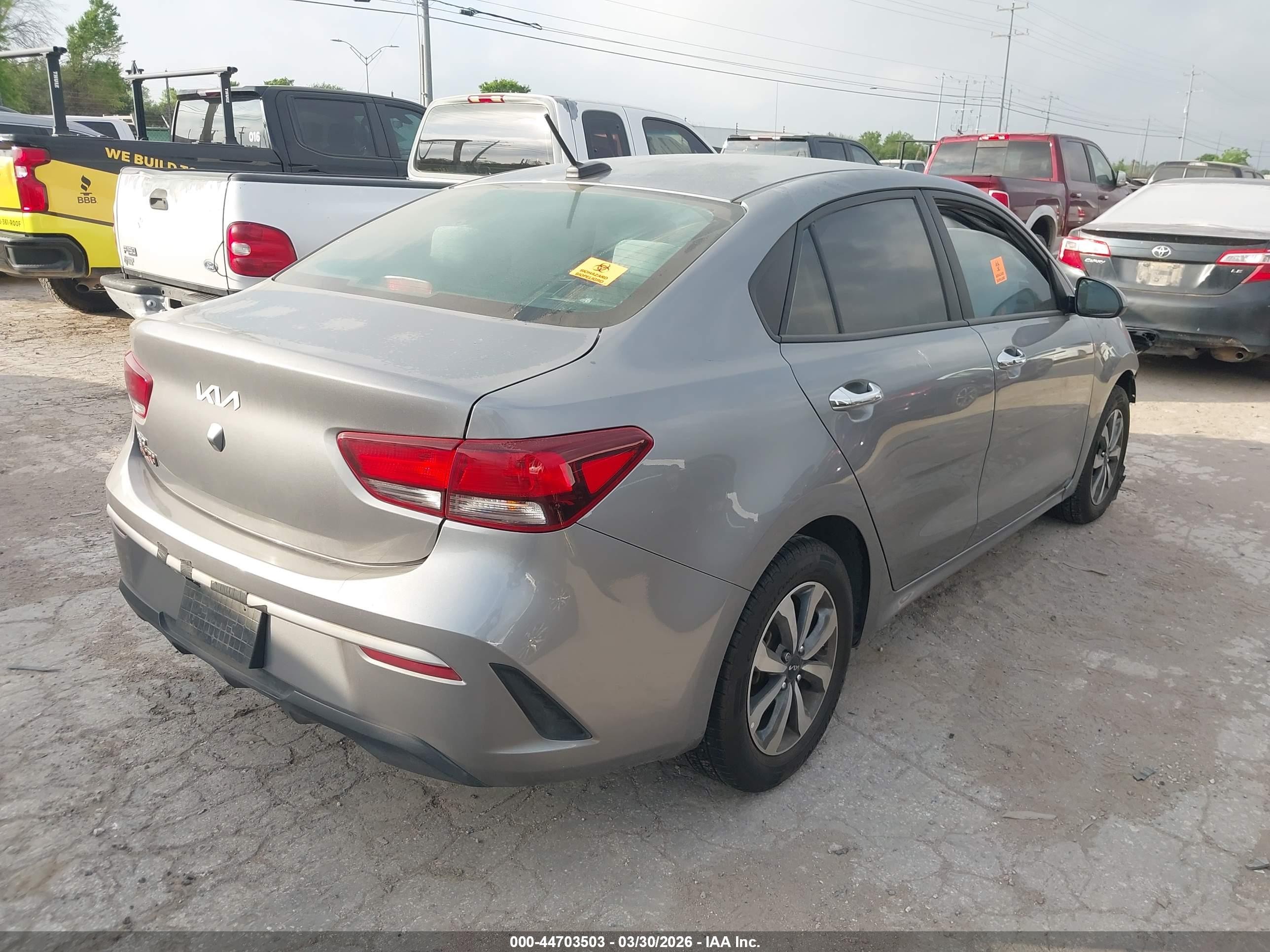 2023 Kia Rio S Gray vin: 3KPA24AD4PE592639