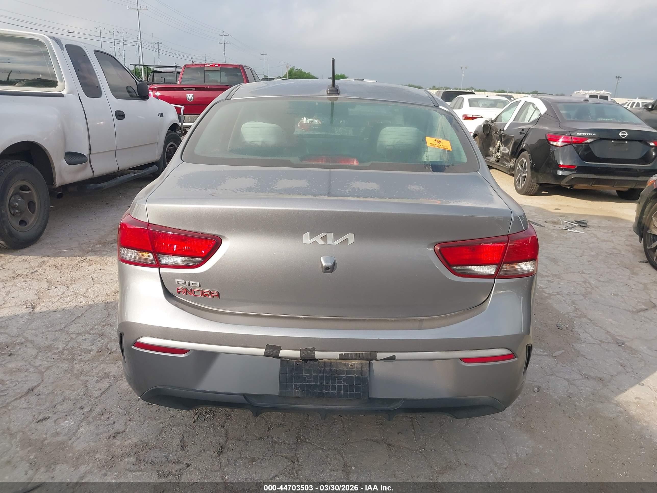 2023 Kia Rio S Gray vin: 3KPA24AD4PE592639