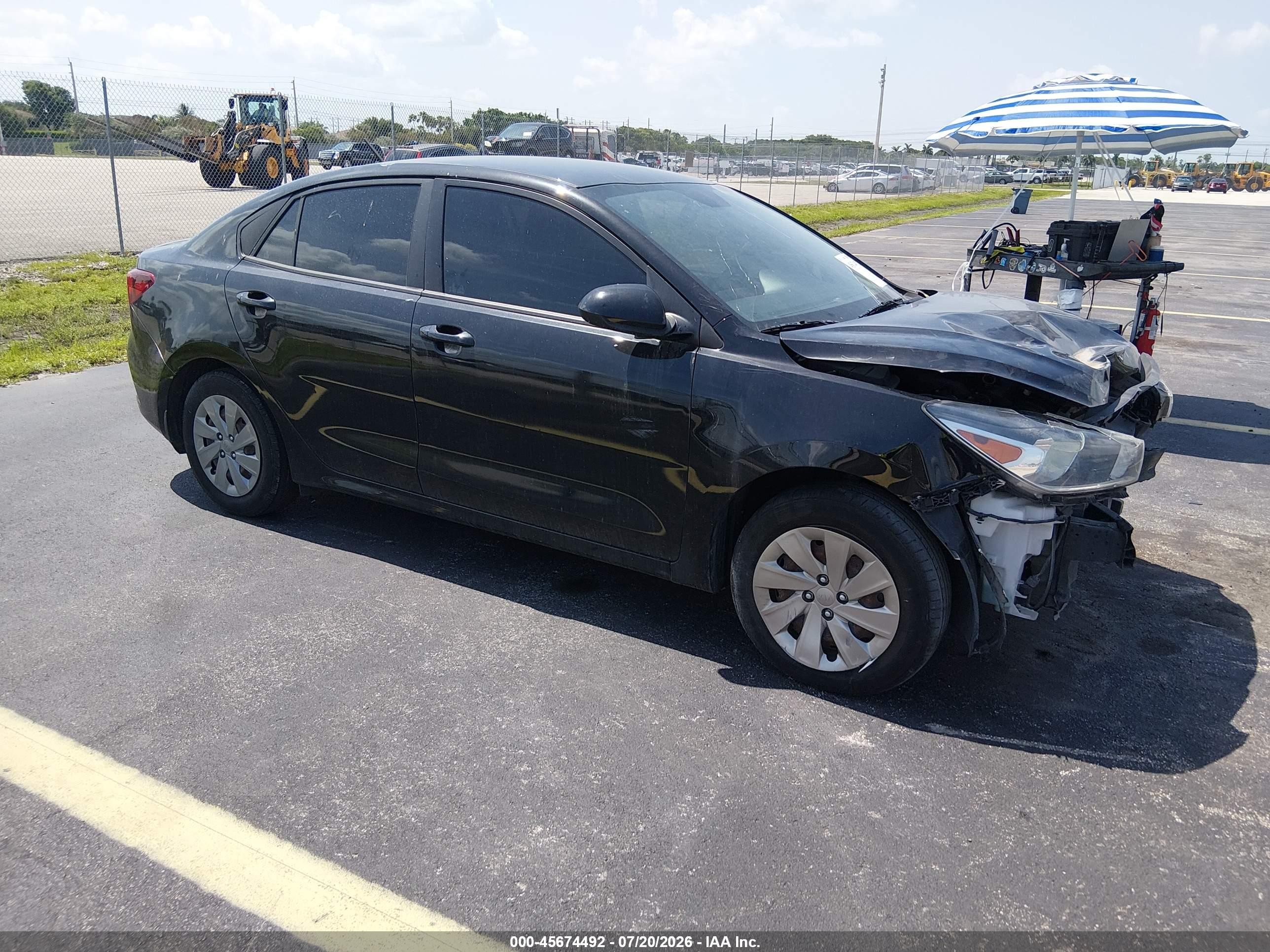 2021 Kia Rio S Black vin: 3KPA24AD5ME371076