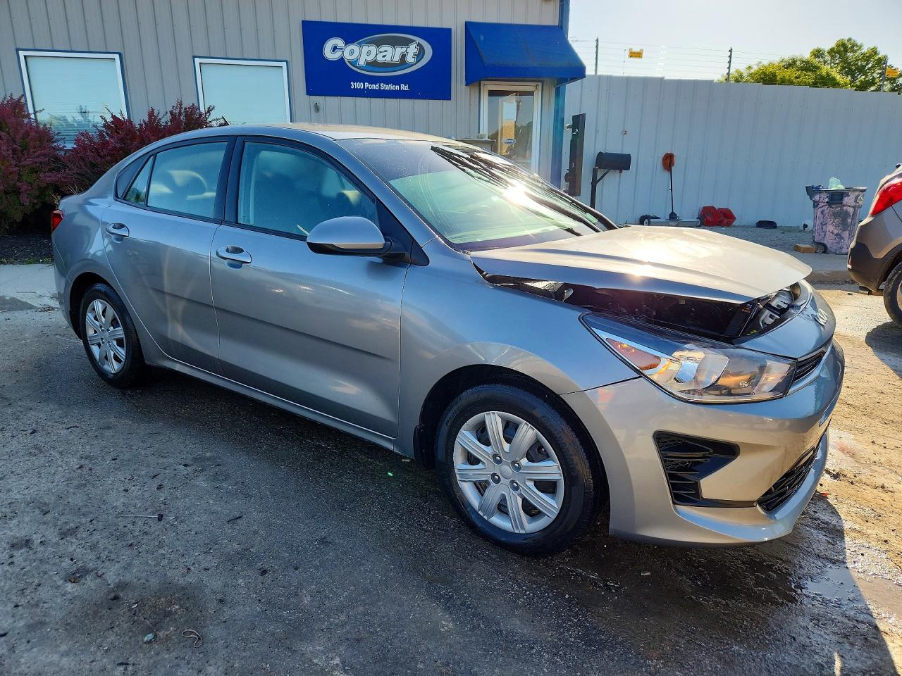 2022 Kia Rio S Серый vin: 3KPA24AD5NE461152