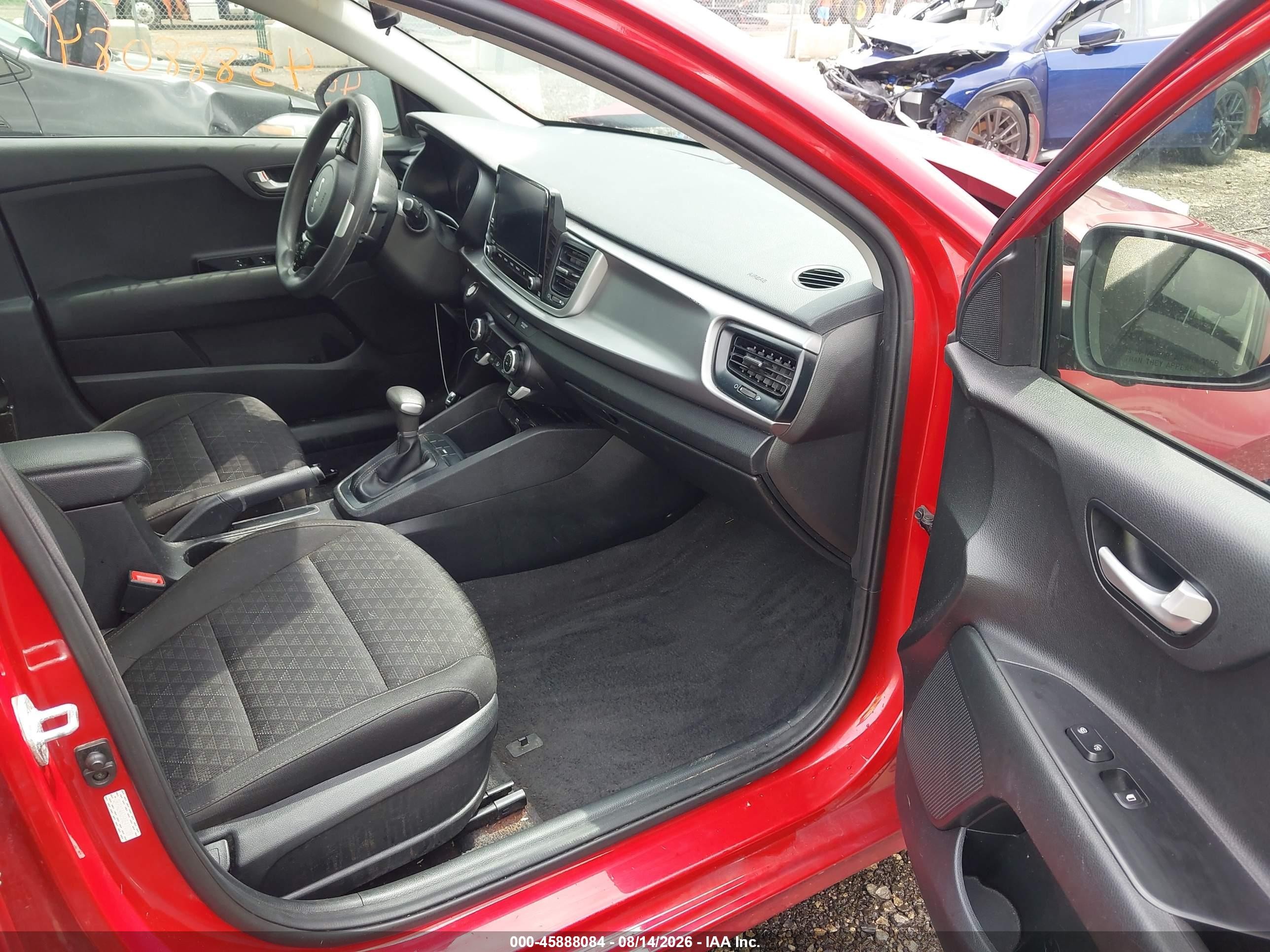 2022 Kia Rio S Red vin: 3KPA24AD5NE478789