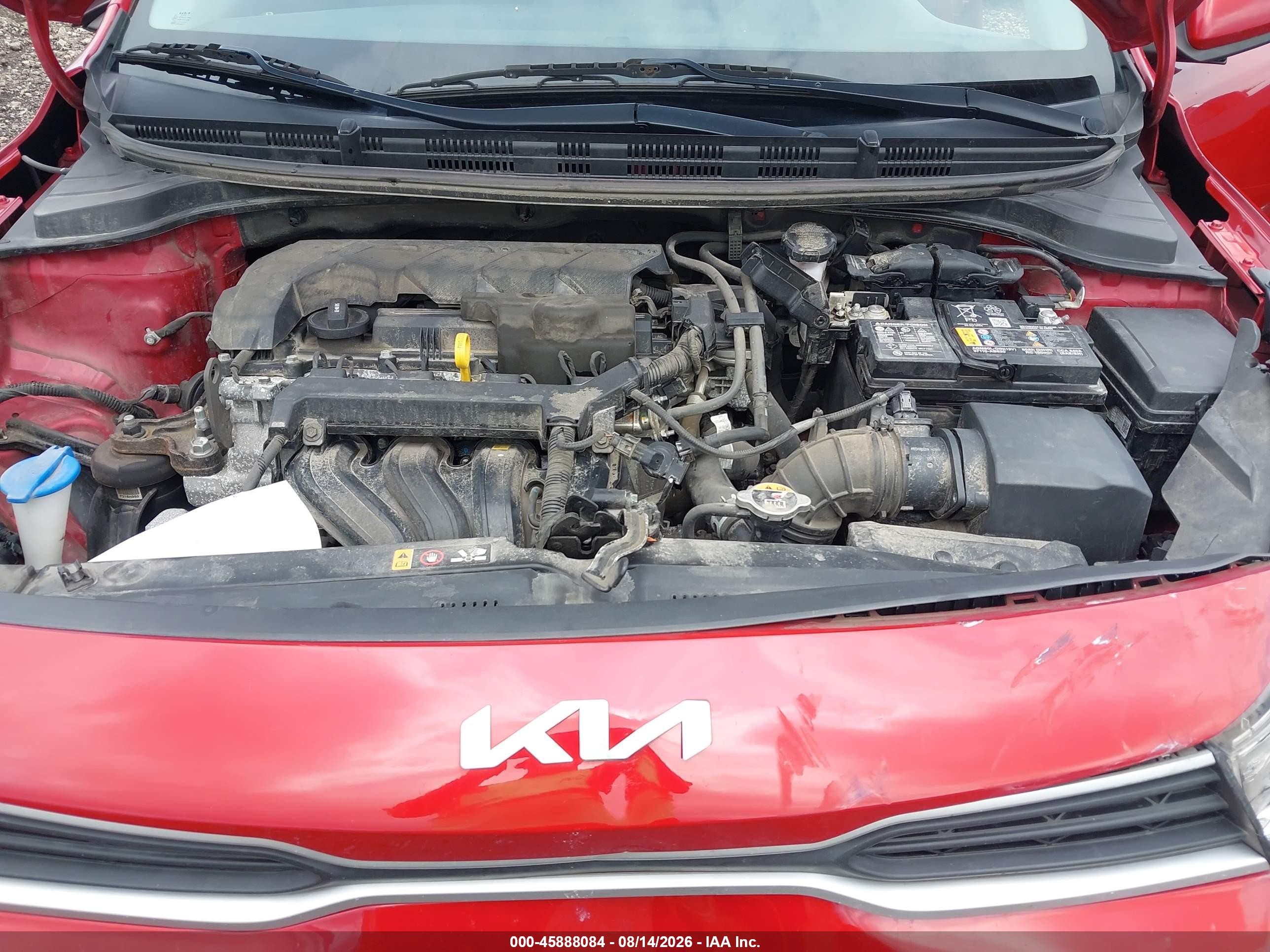 2022 Kia Rio S Red vin: 3KPA24AD5NE478789