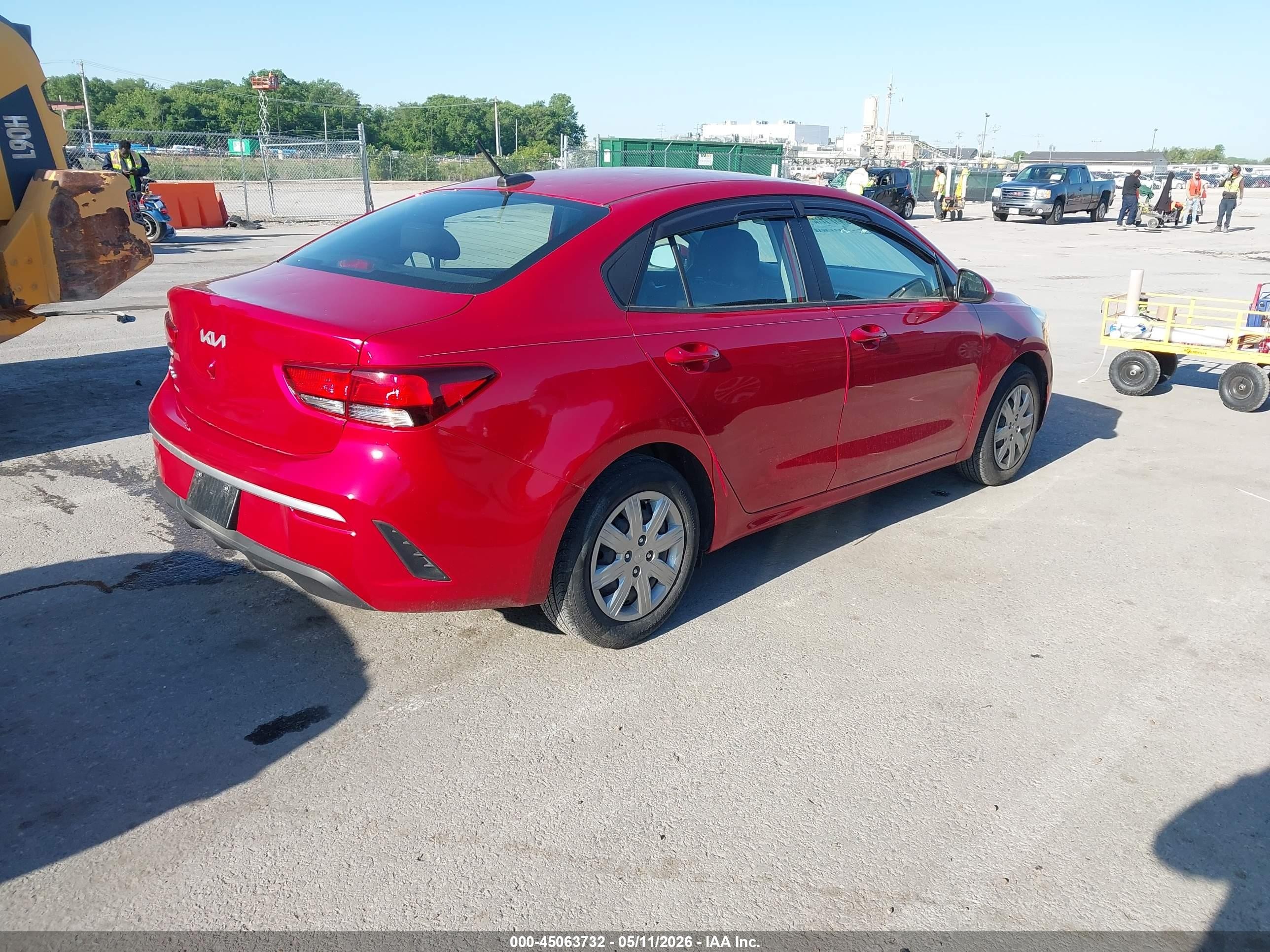 2023 Kia Rio S Red vin: 3KPA24AD5PE521840