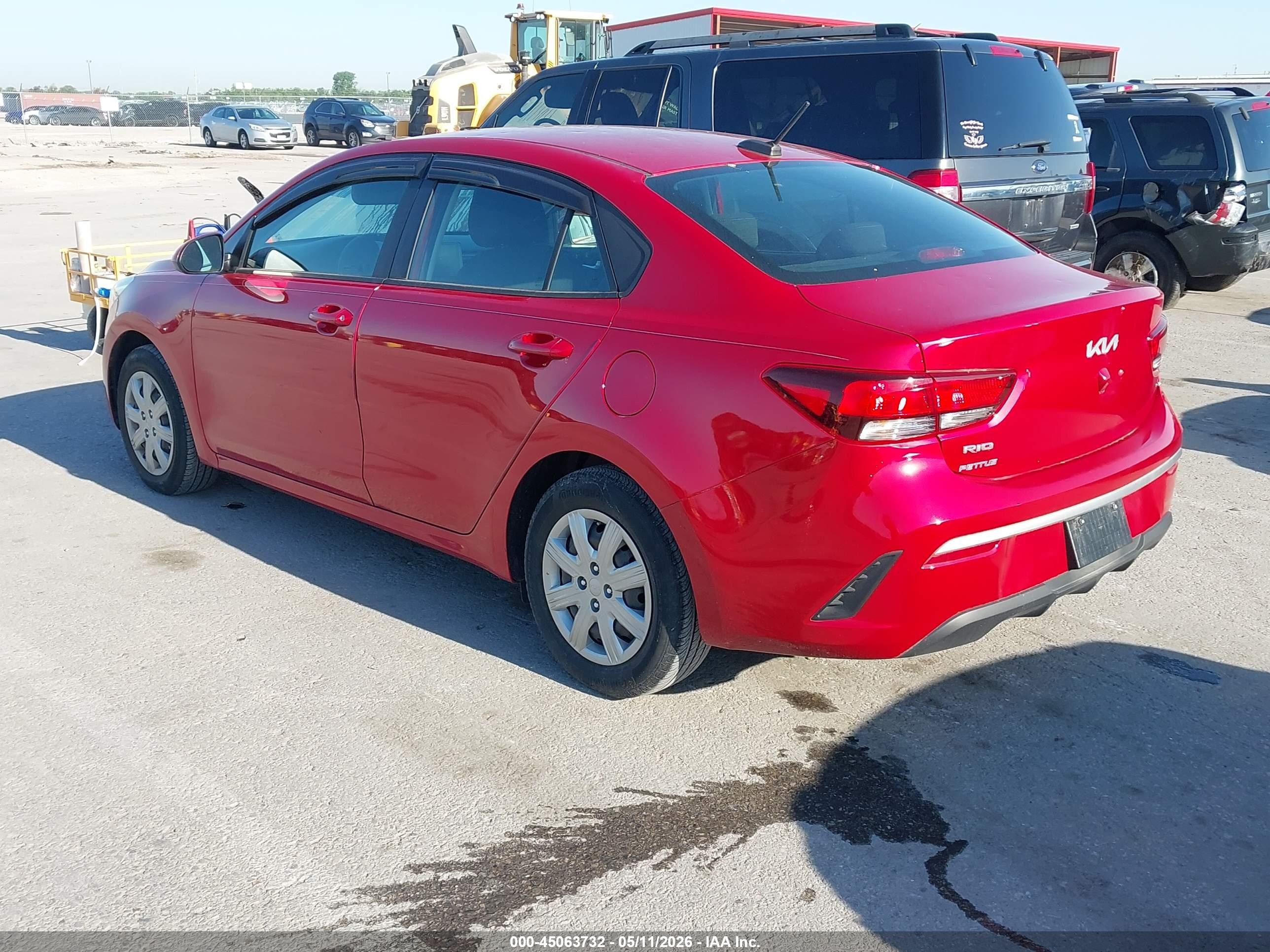 2023 Kia Rio S Red vin: 3KPA24AD5PE521840