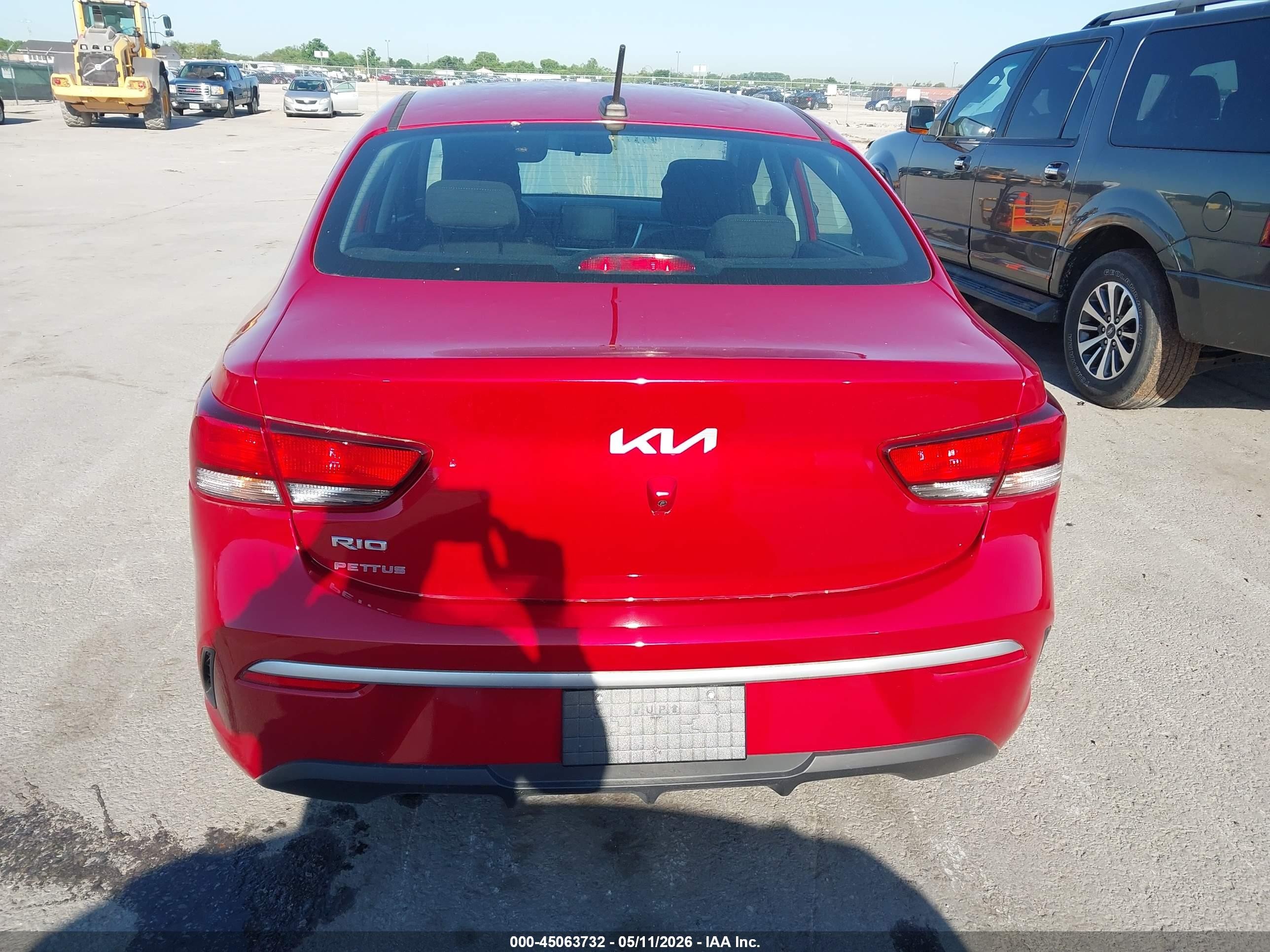 2023 Kia Rio S Red vin: 3KPA24AD5PE521840