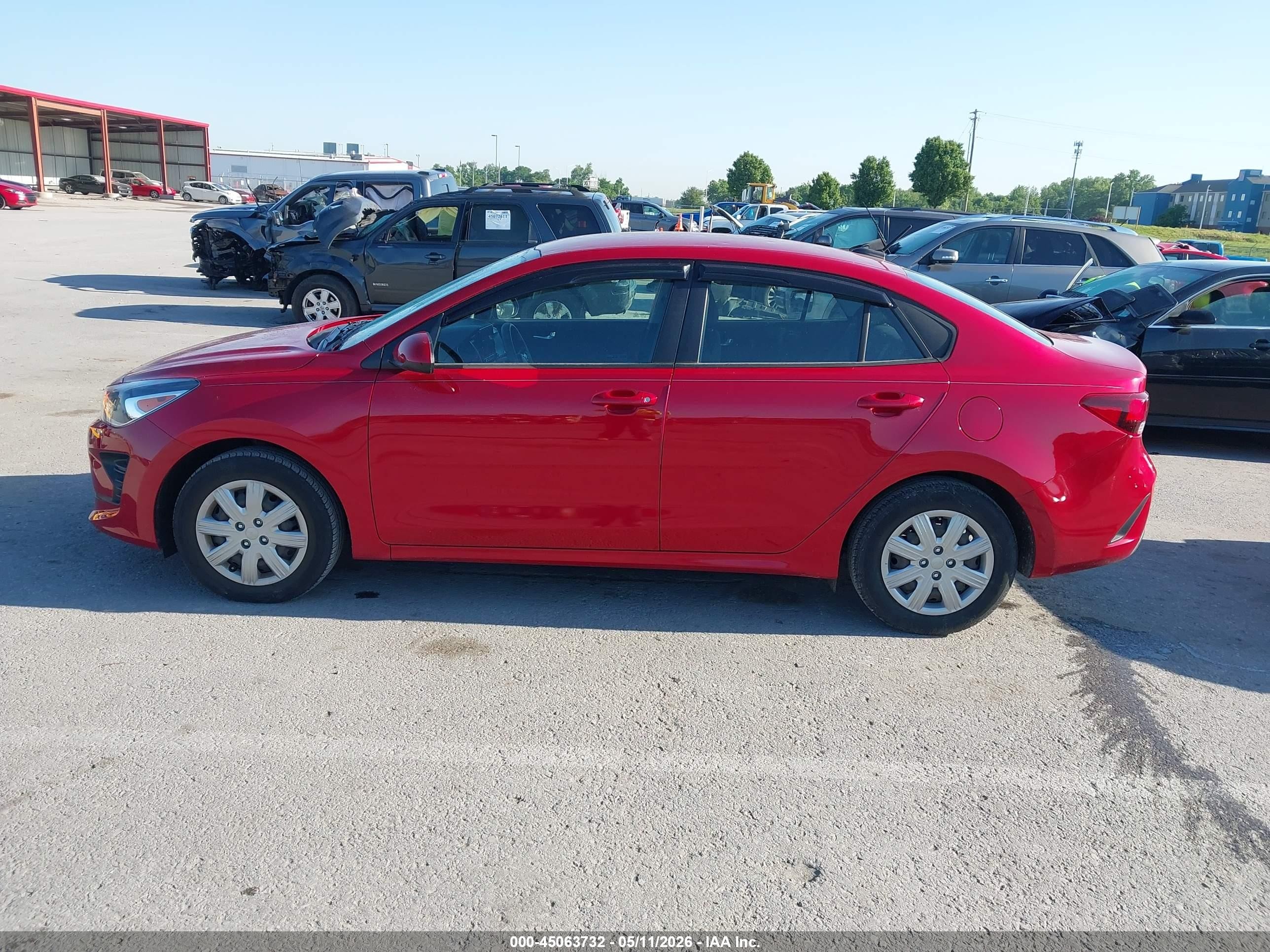 2023 Kia Rio S Red vin: 3KPA24AD5PE521840