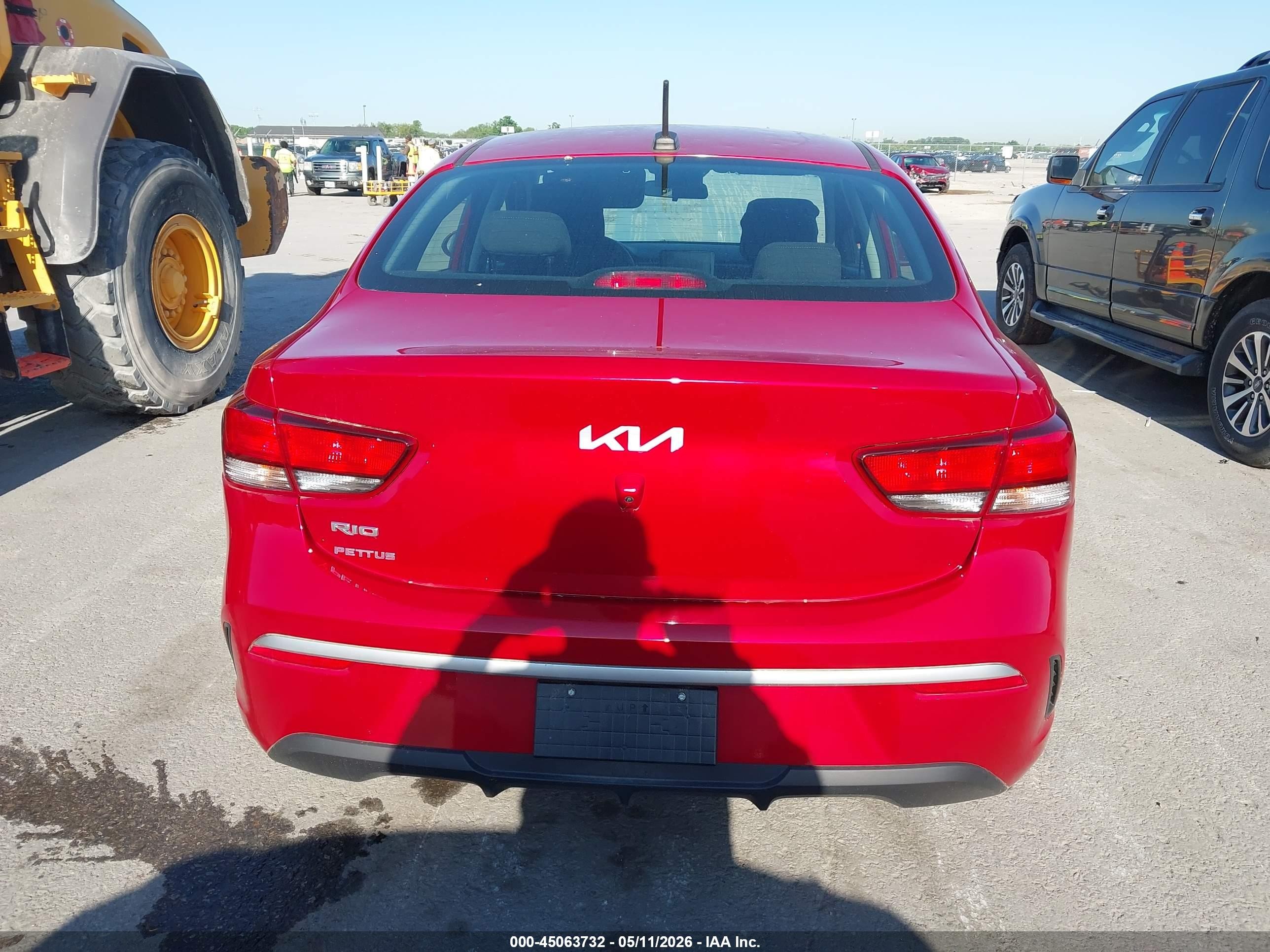 2023 Kia Rio S Red vin: 3KPA24AD5PE521840