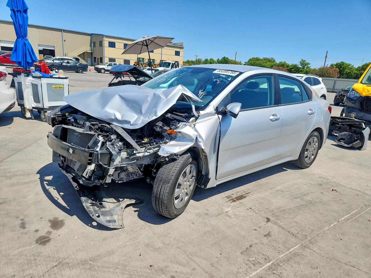 2023 Kia Rio S Серебряный vin: 3KPA24AD5PE596618