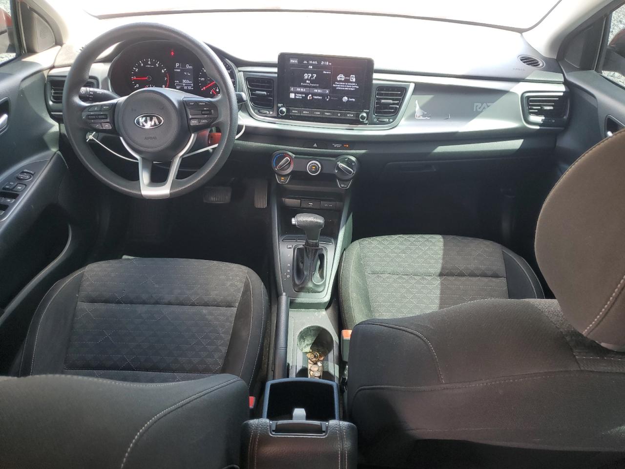 2021 Kia Rio Lx Red vin: 3KPA24AD6ME390946