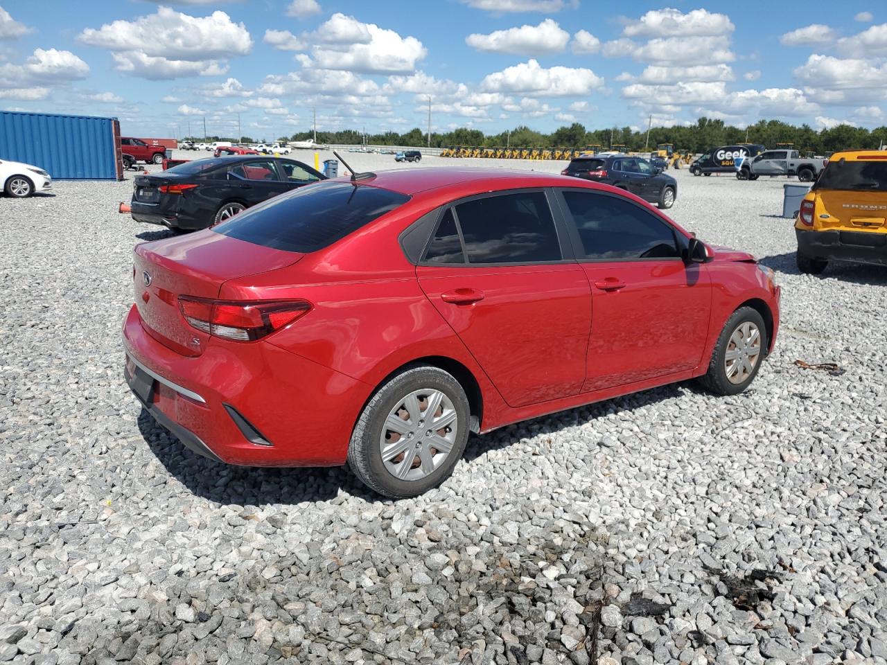 2021 Kia Rio Lx Red vin: 3KPA24AD6ME390946