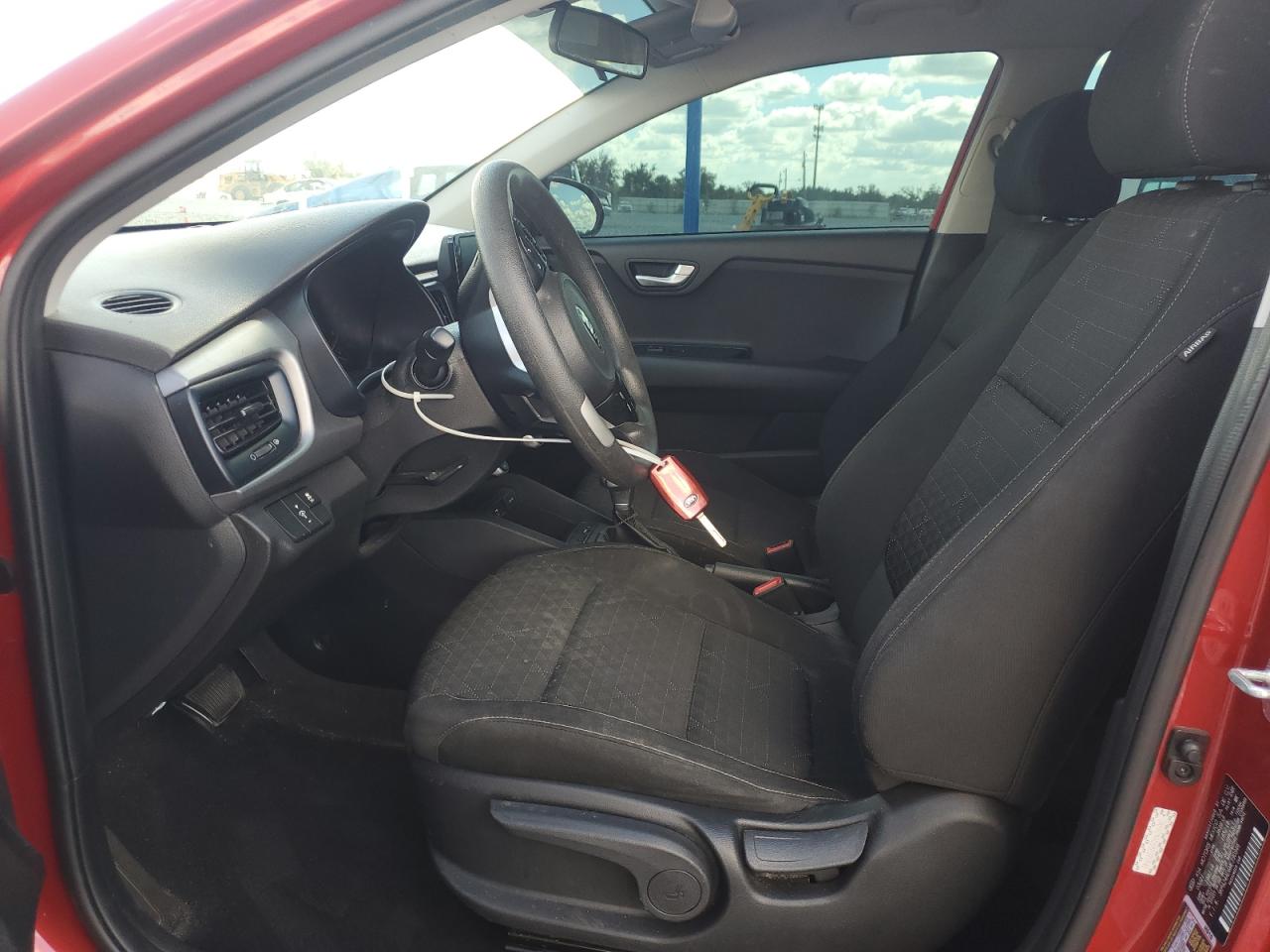 2021 Kia Rio Lx Red vin: 3KPA24AD6ME390946