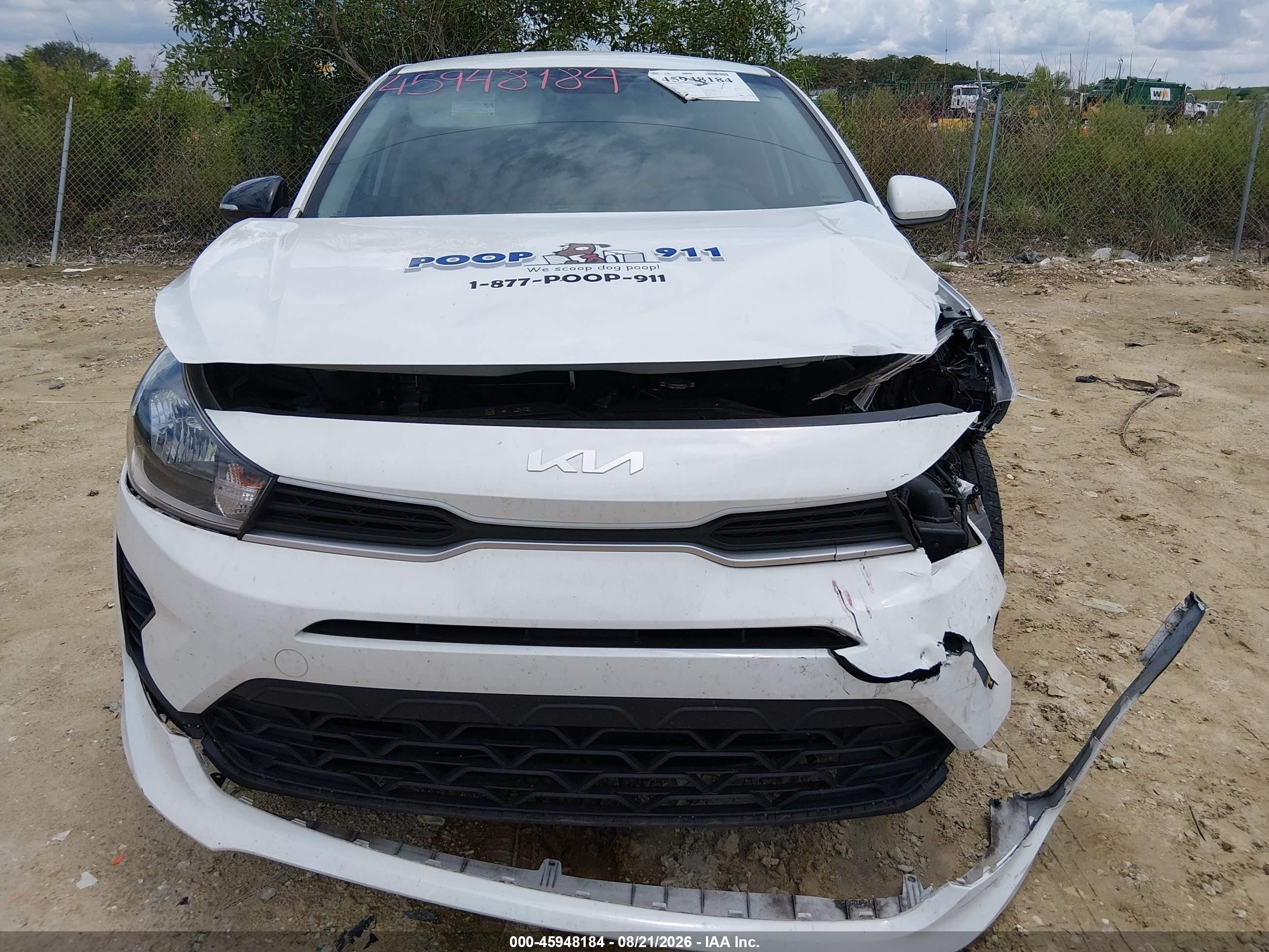 2023 Kia Rio S White vin: 3KPA24AD6PE530336