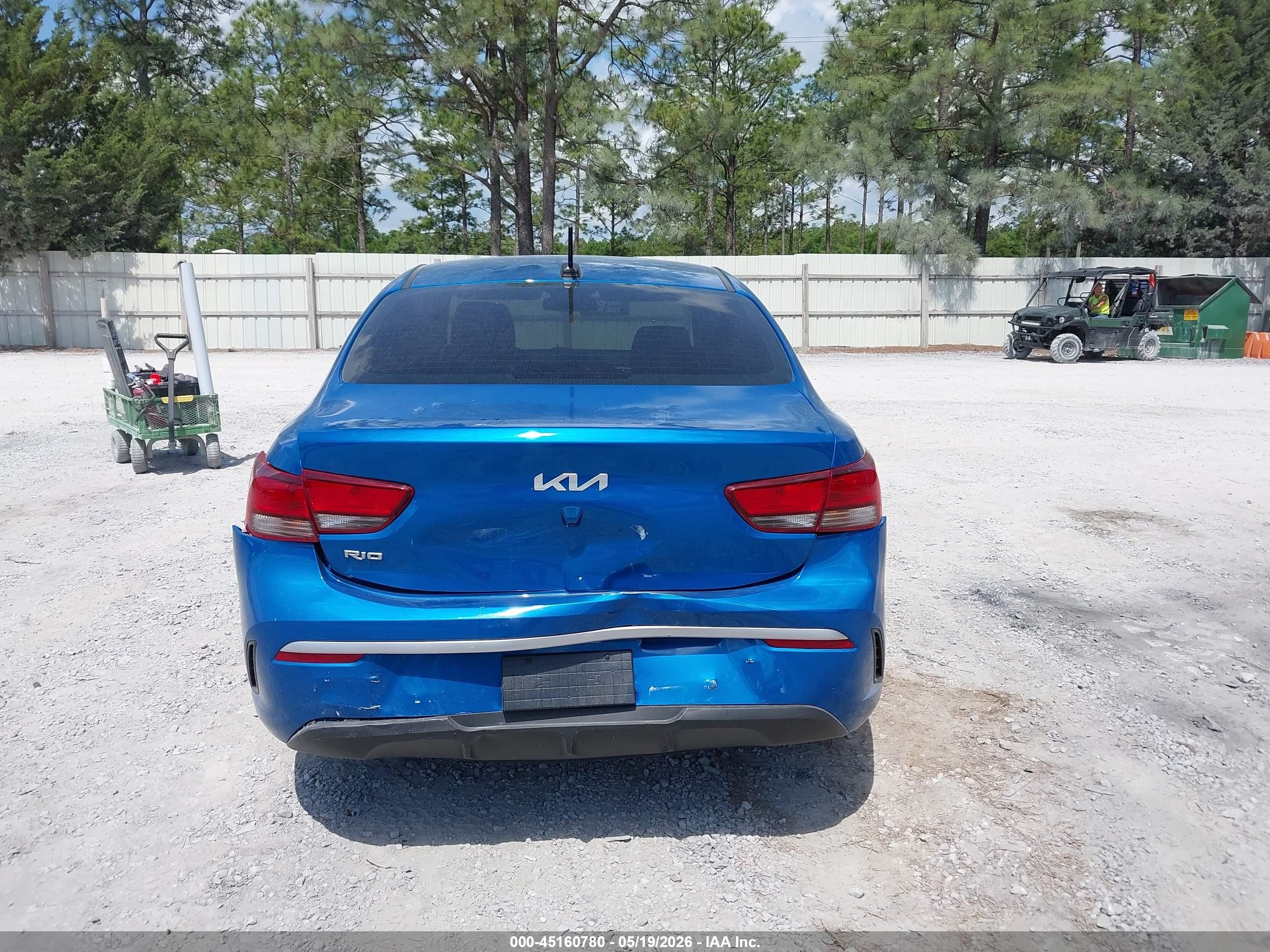 2023 Kia Rio S Blue vin: 3KPA24AD6PE573039