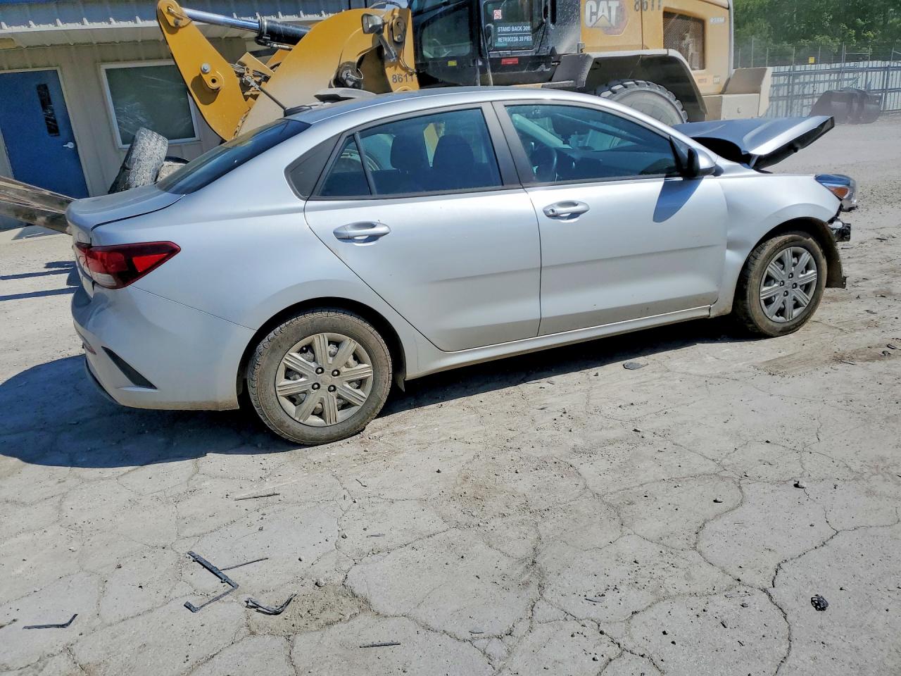 2023 Kia Rio Lx Silver vin: 3KPA24AD6PE584235
