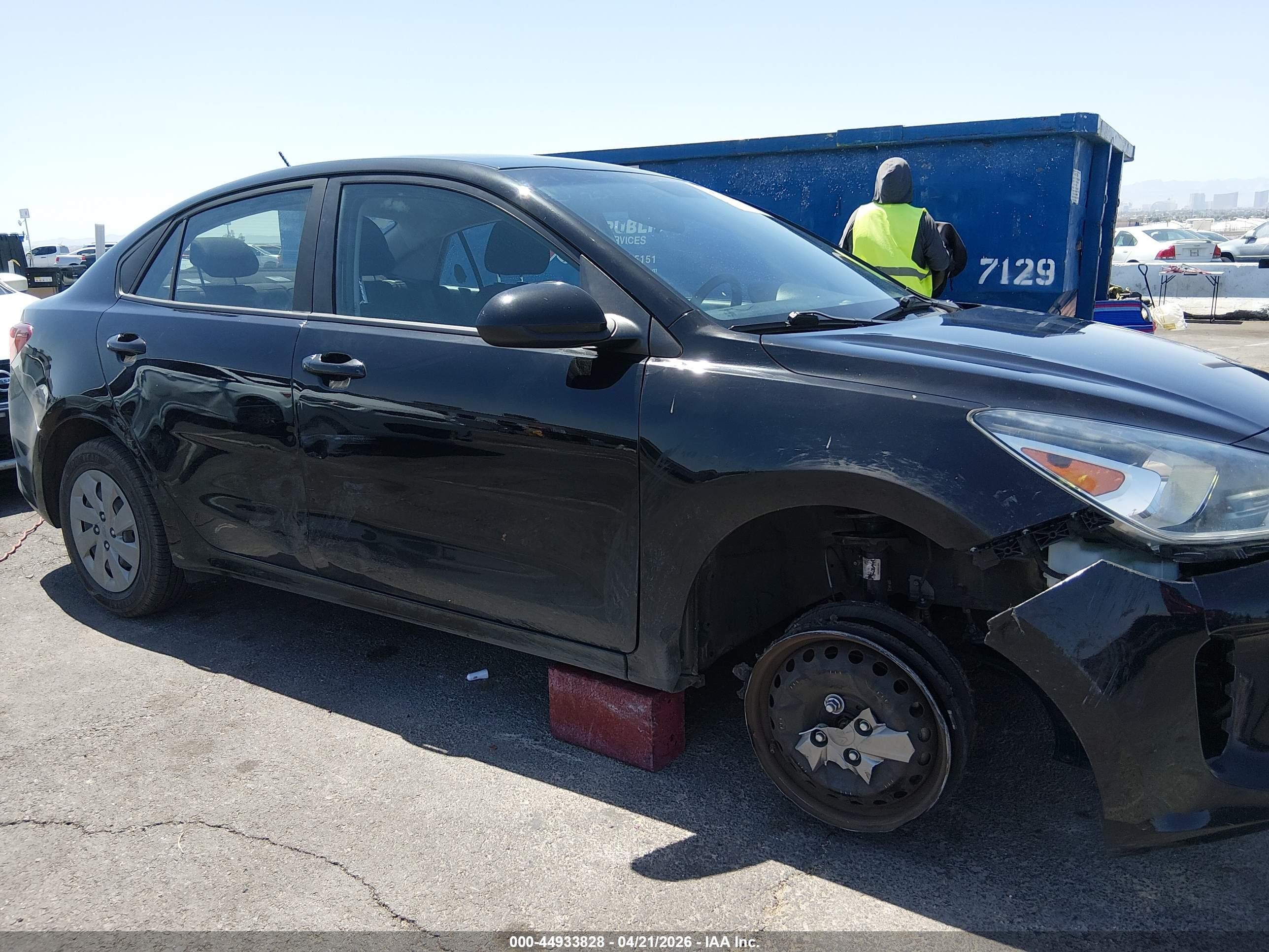 2020 Kia Rio S Black vin: 3KPA24AD7LE327837