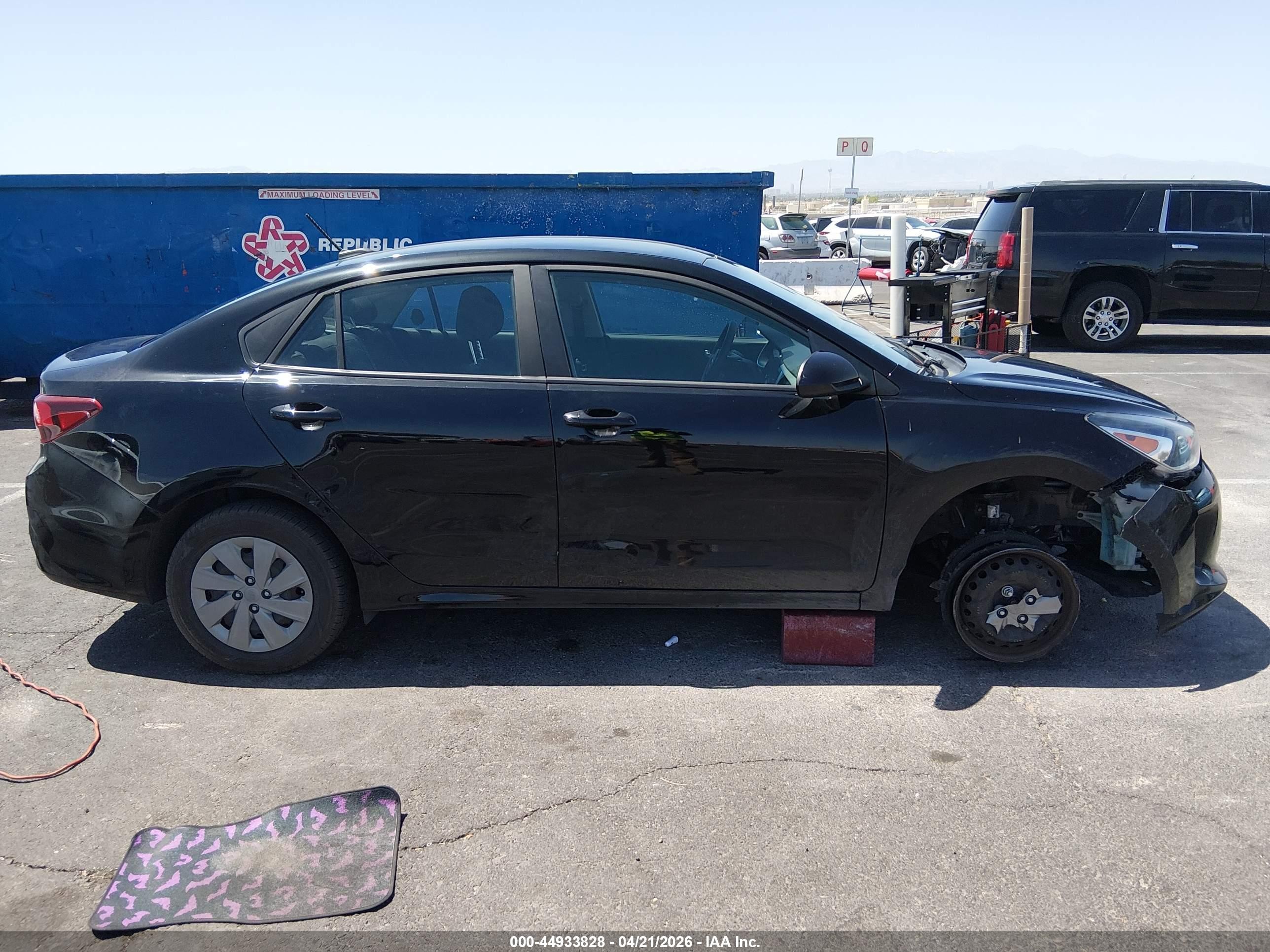 2020 Kia Rio S Black vin: 3KPA24AD7LE327837