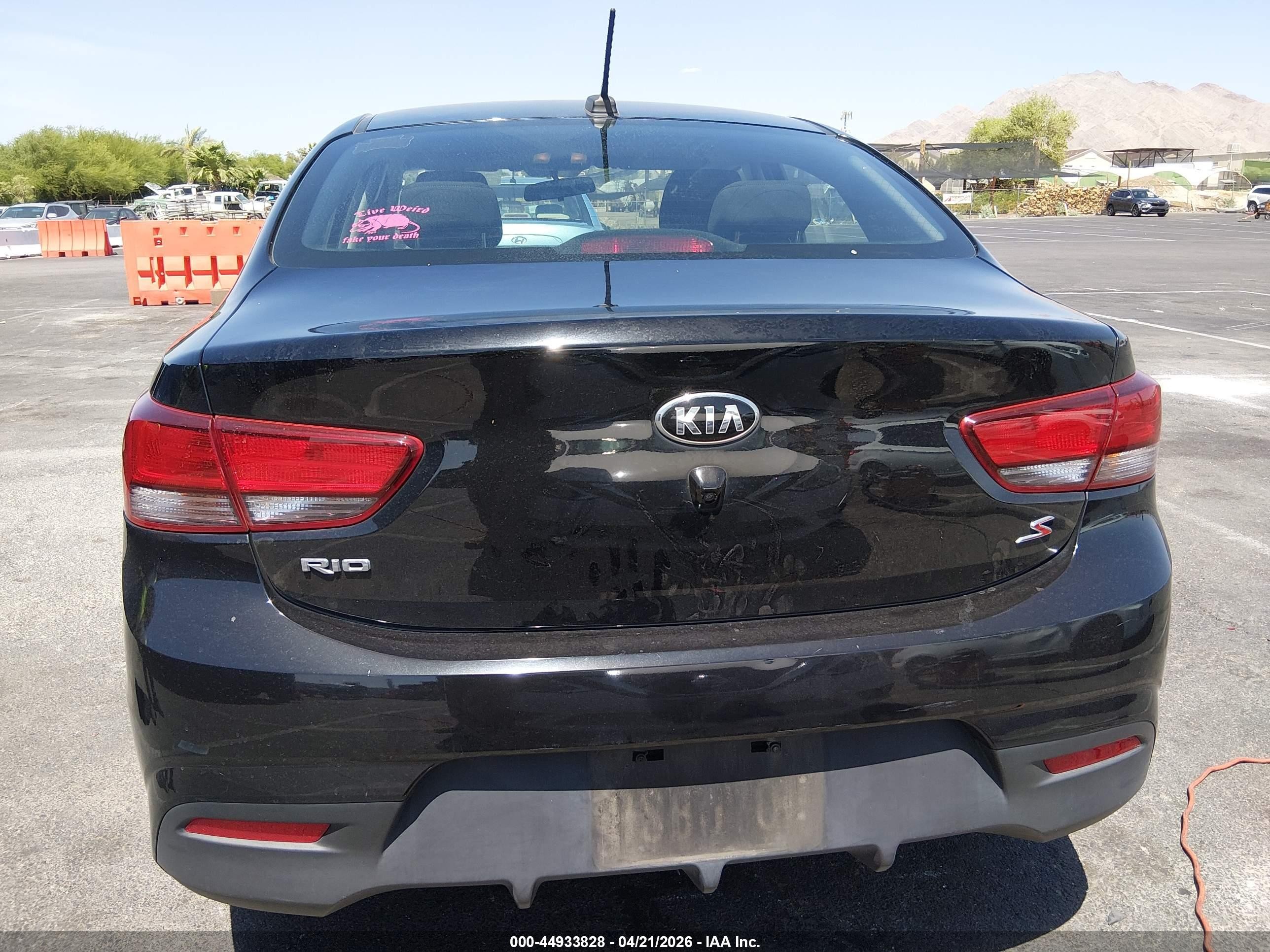 2020 Kia Rio S Black vin: 3KPA24AD7LE327837