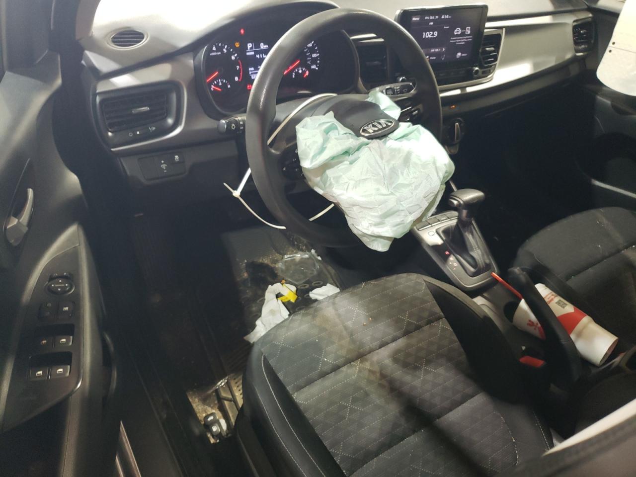 2021 Kia Rio Lx Gray vin: 3KPA24AD7ME365862