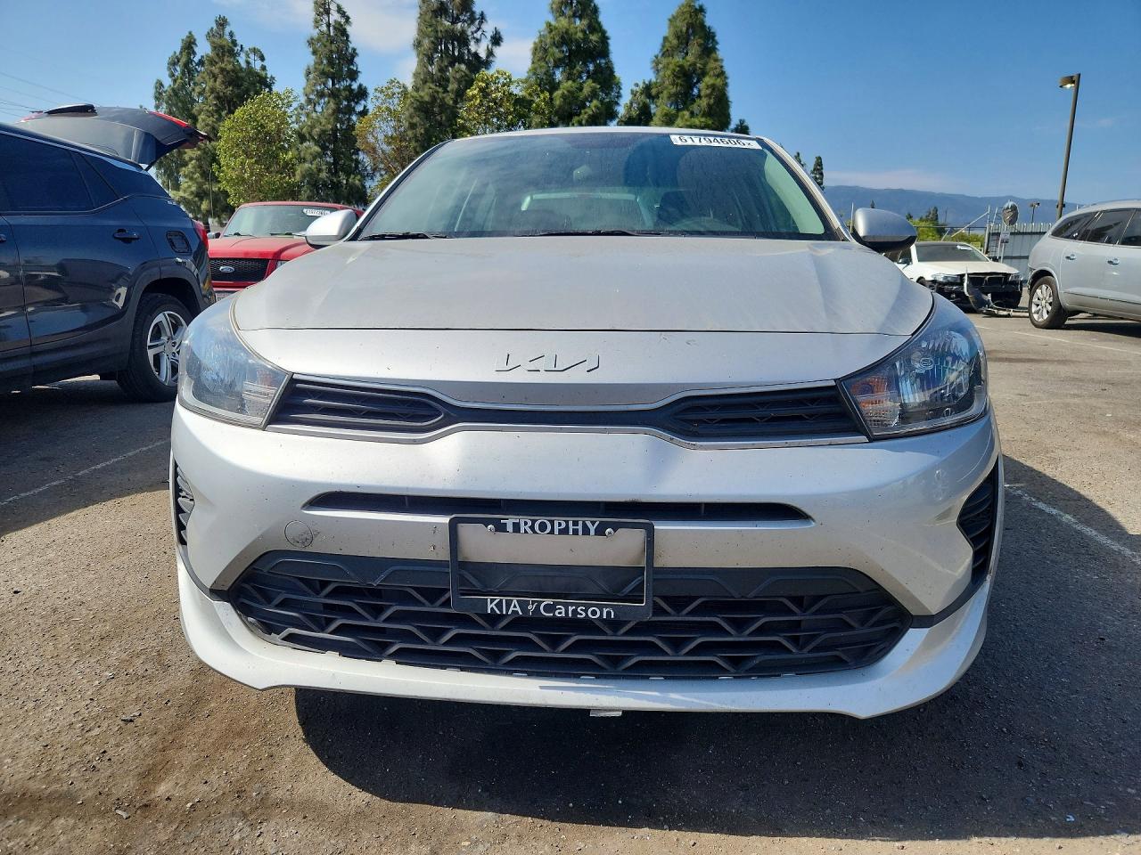 2022 Kia Rio S Silver vin: 3KPA24AD7NE437323