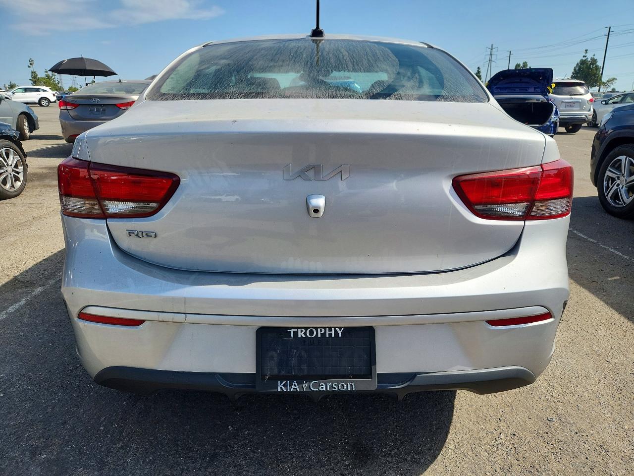 2022 Kia Rio S Silver vin: 3KPA24AD7NE437323