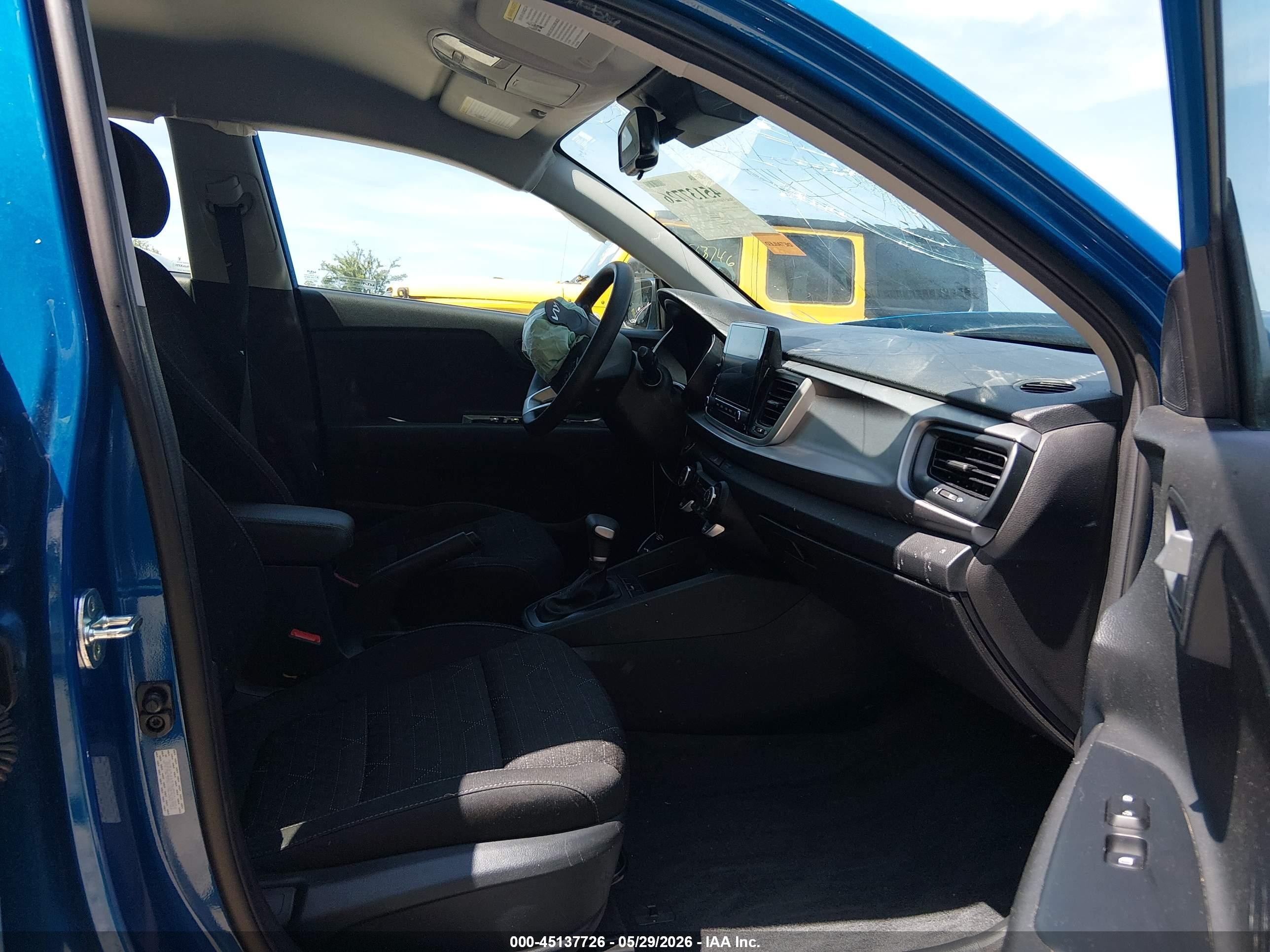 2022 Kia Rio S Blue vin: 3KPA24AD7NE506981