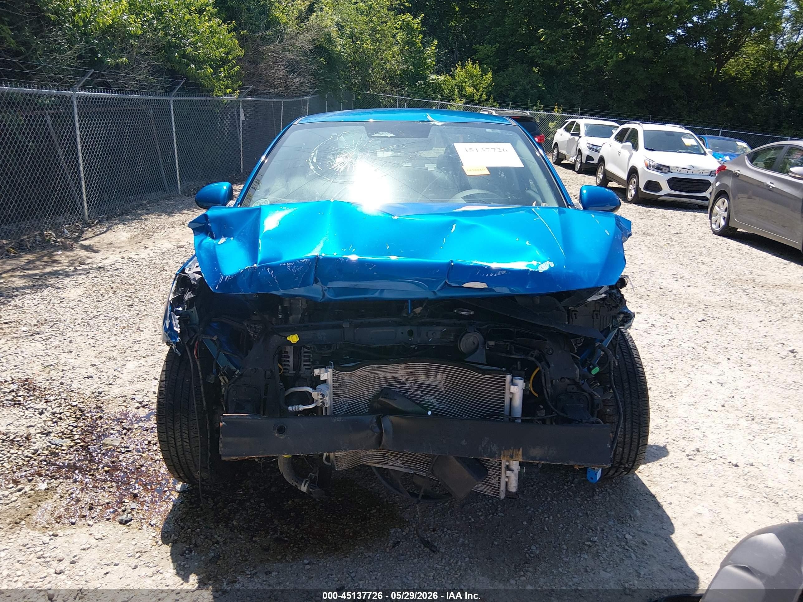 2022 Kia Rio S Blue vin: 3KPA24AD7NE506981