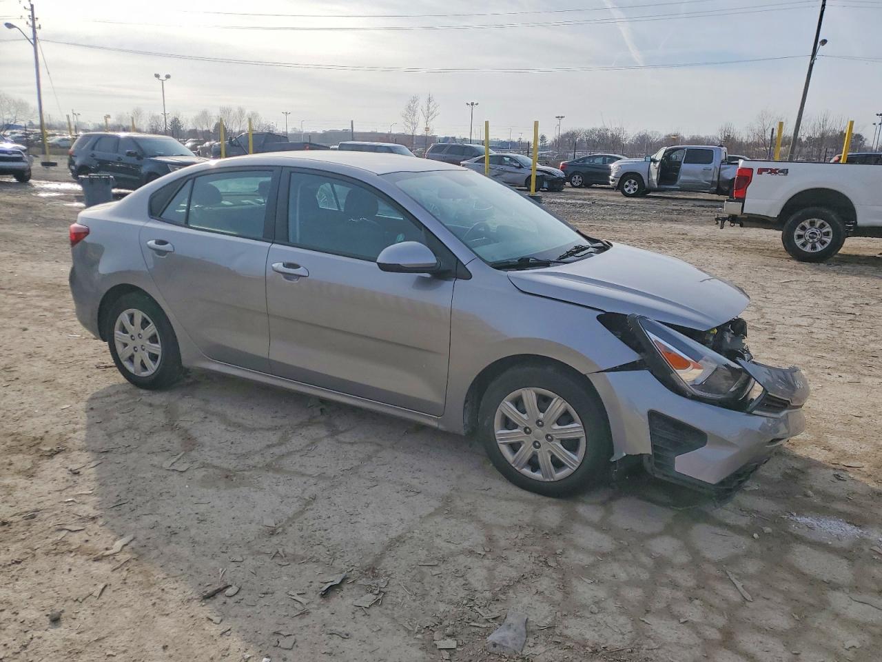 2023 Kia Rio Lx Gray vin: 3KPA24AD7PE537683