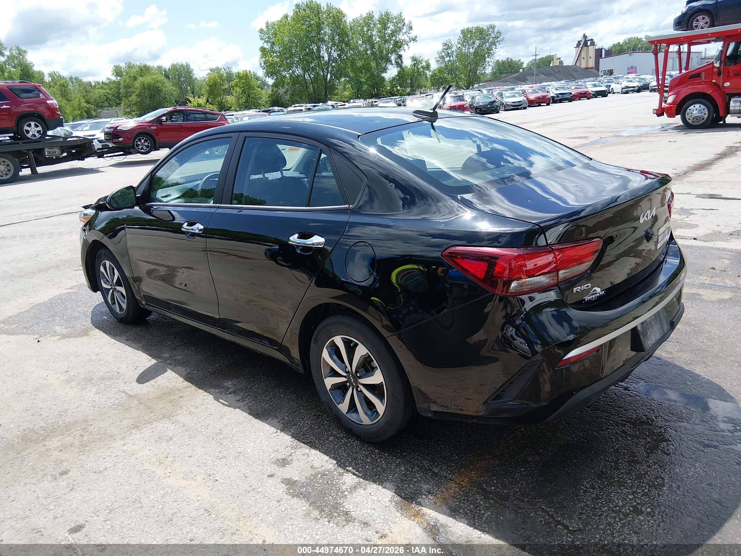 2023 Kia Rio S Черный vin: 3KPA24AD7PE573101