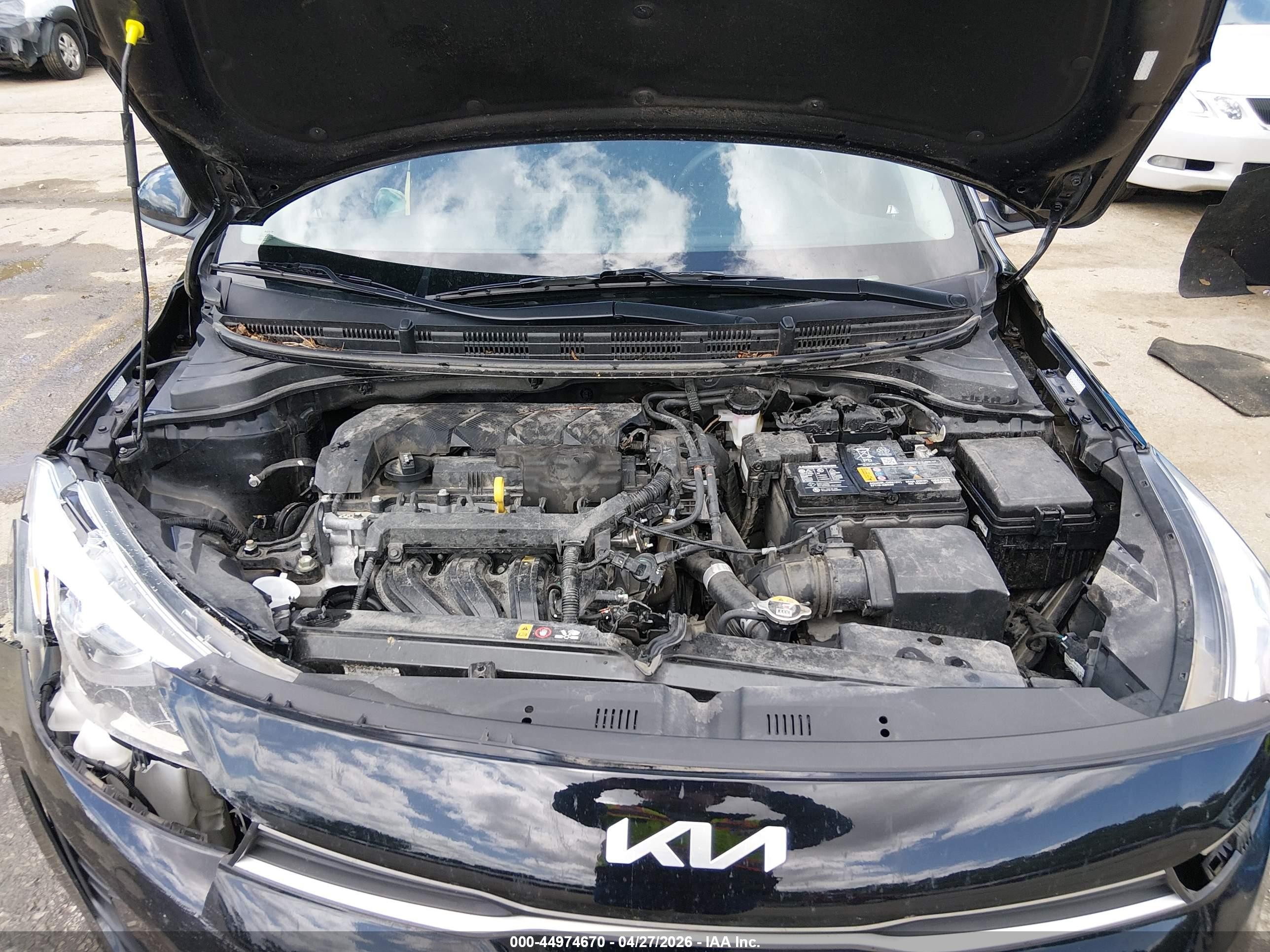 2023 Kia Rio S Черный vin: 3KPA24AD7PE573101
