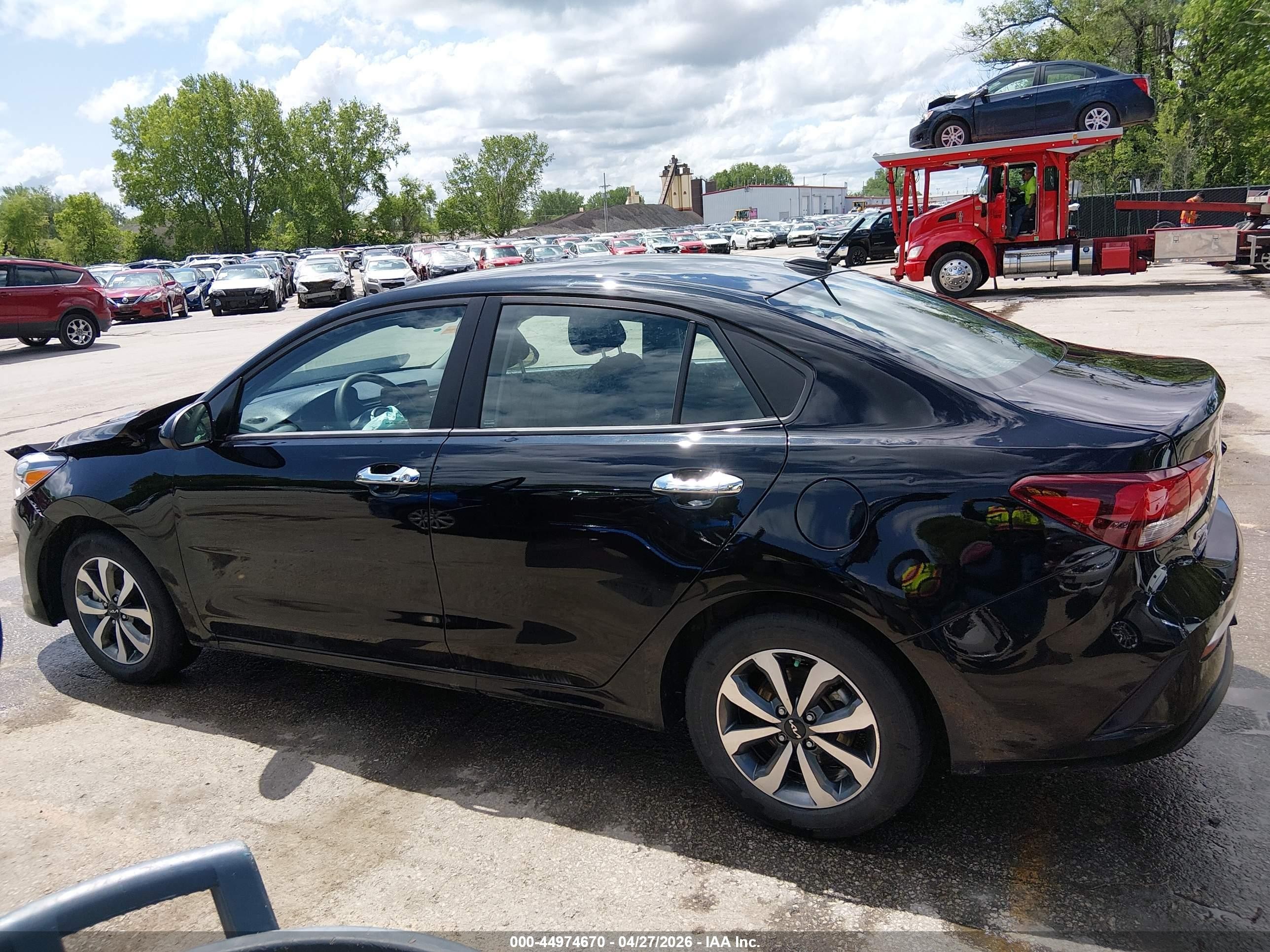 2023 Kia Rio S Черный vin: 3KPA24AD7PE573101