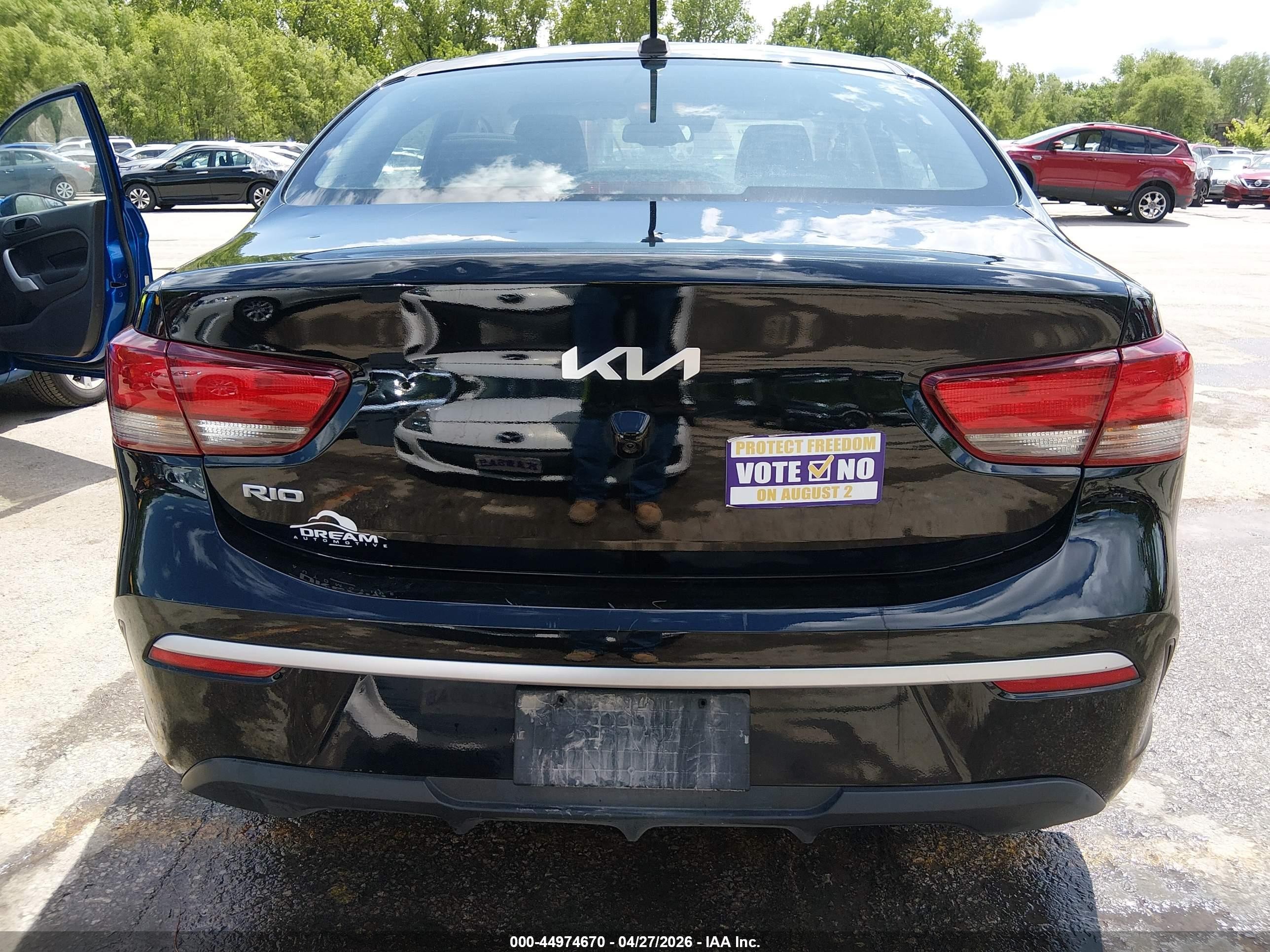 2023 Kia Rio S Черный vin: 3KPA24AD7PE573101