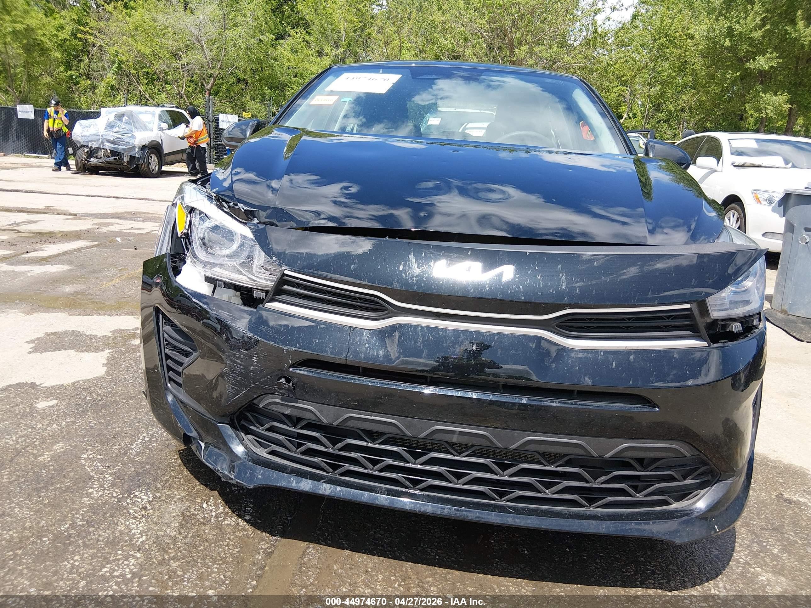 2023 Kia Rio S Черный vin: 3KPA24AD7PE573101