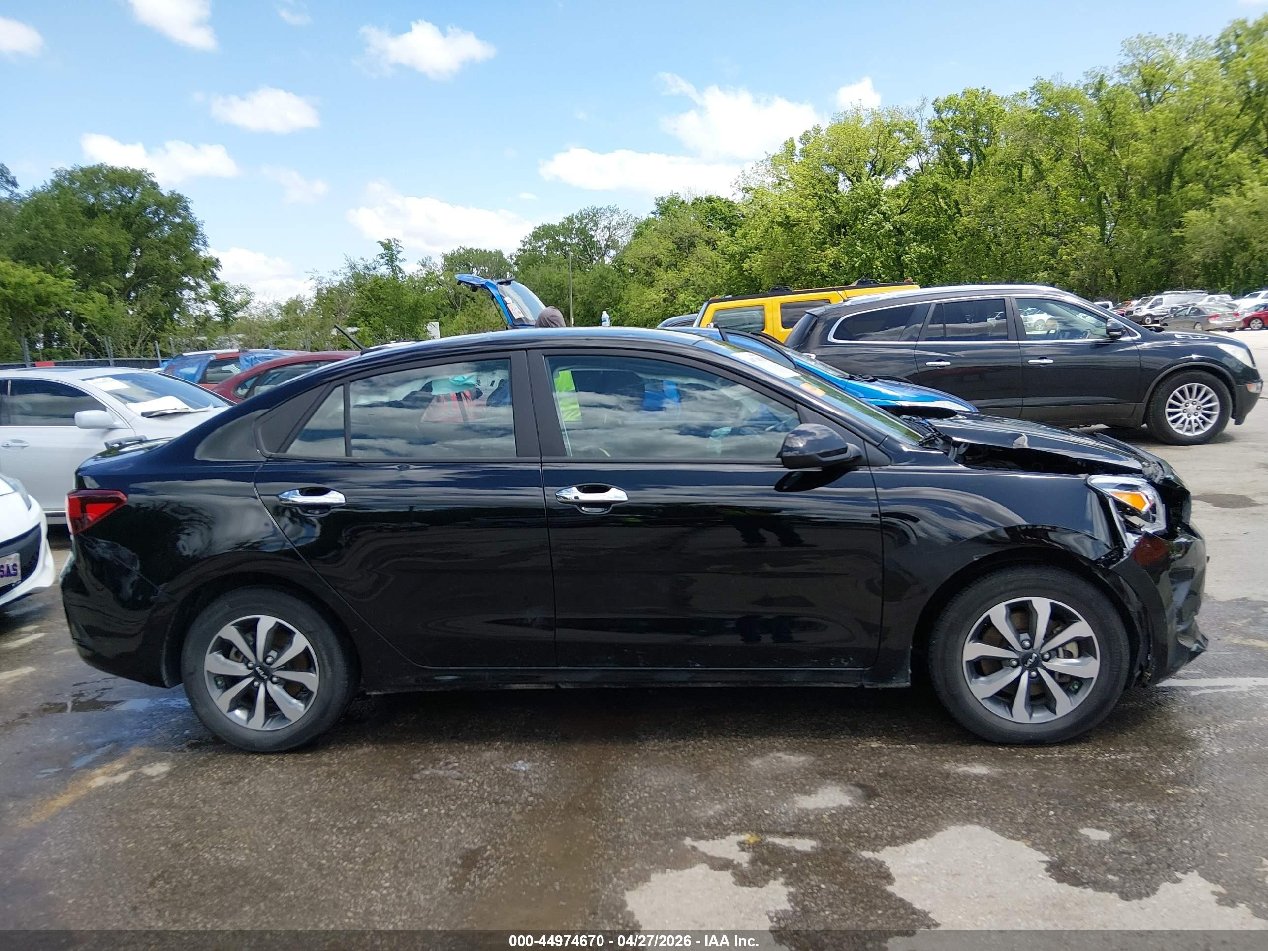 2023 Kia Rio S Черный vin: 3KPA24AD7PE573101