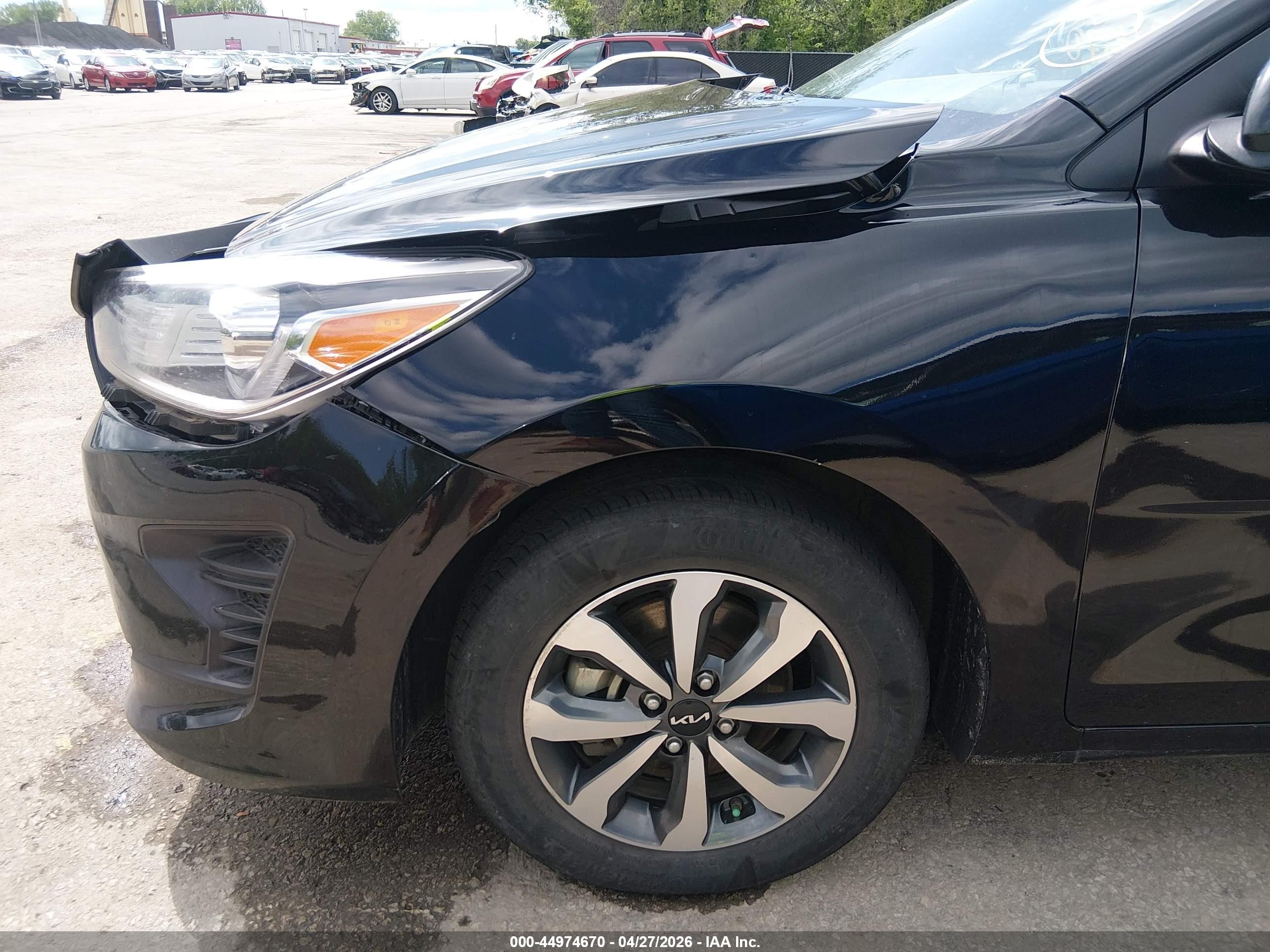 2023 Kia Rio S Черный vin: 3KPA24AD7PE573101