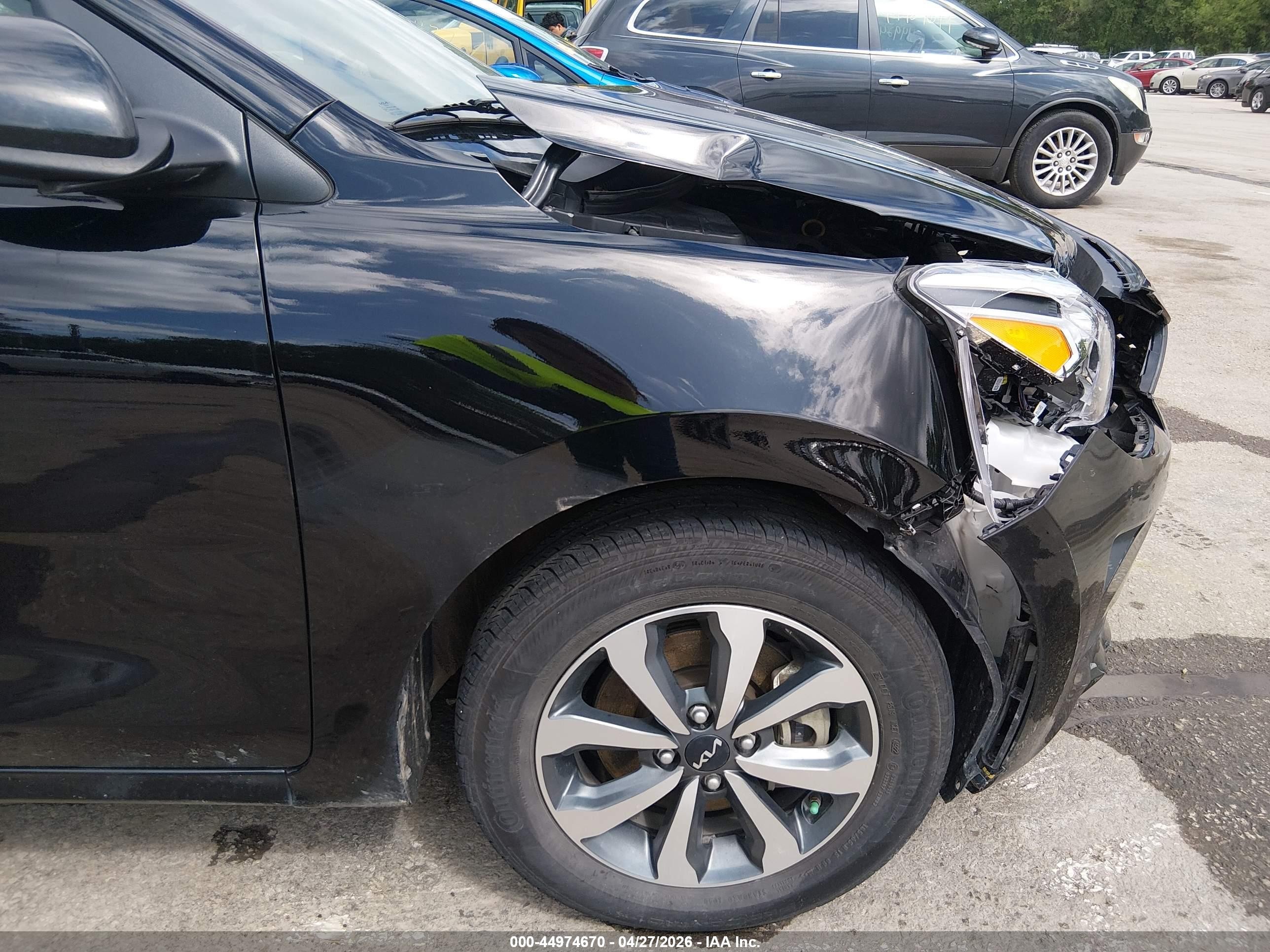 2023 Kia Rio S Черный vin: 3KPA24AD7PE573101