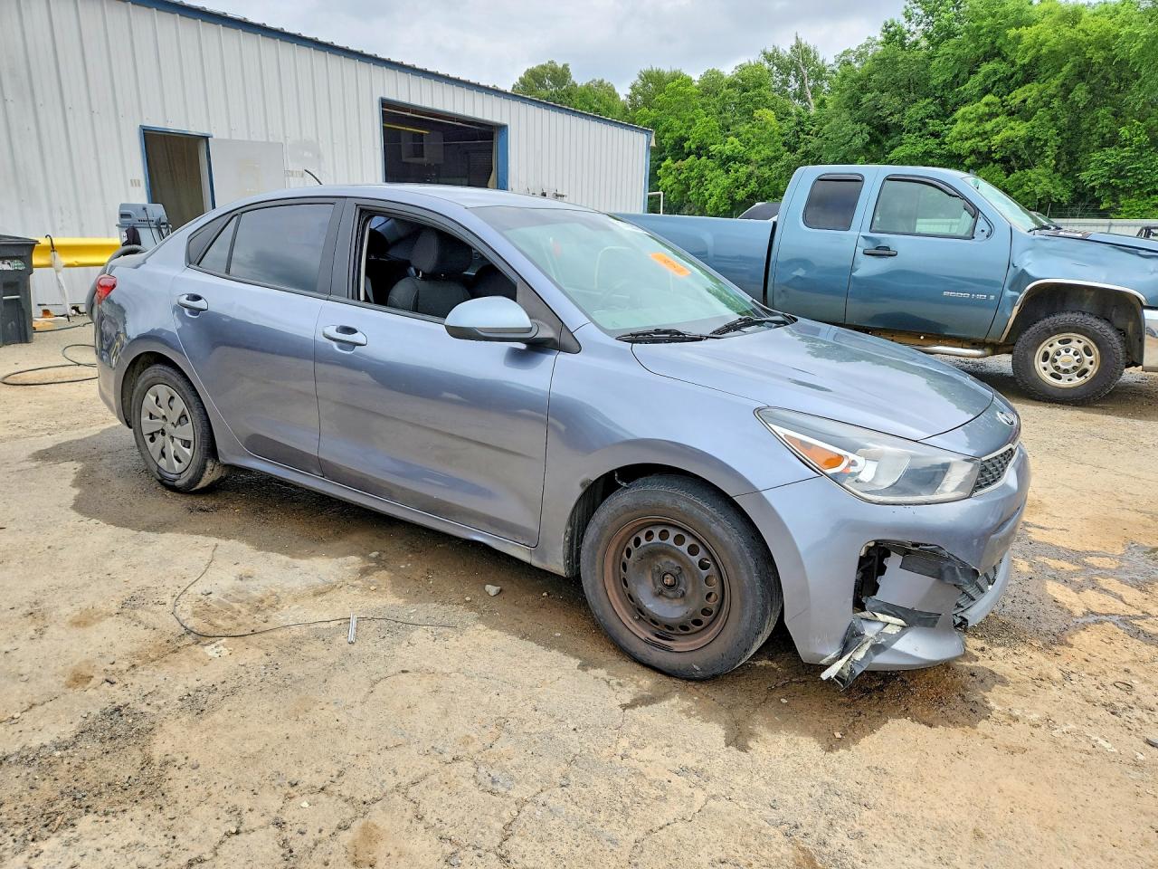 2020 Kia Rio S Blue vin: 3KPA24AD8LE302316