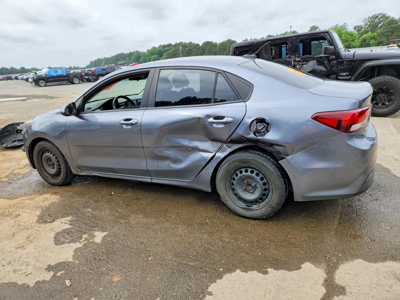 2020 Kia Rio S Blue vin: 3KPA24AD8LE302316