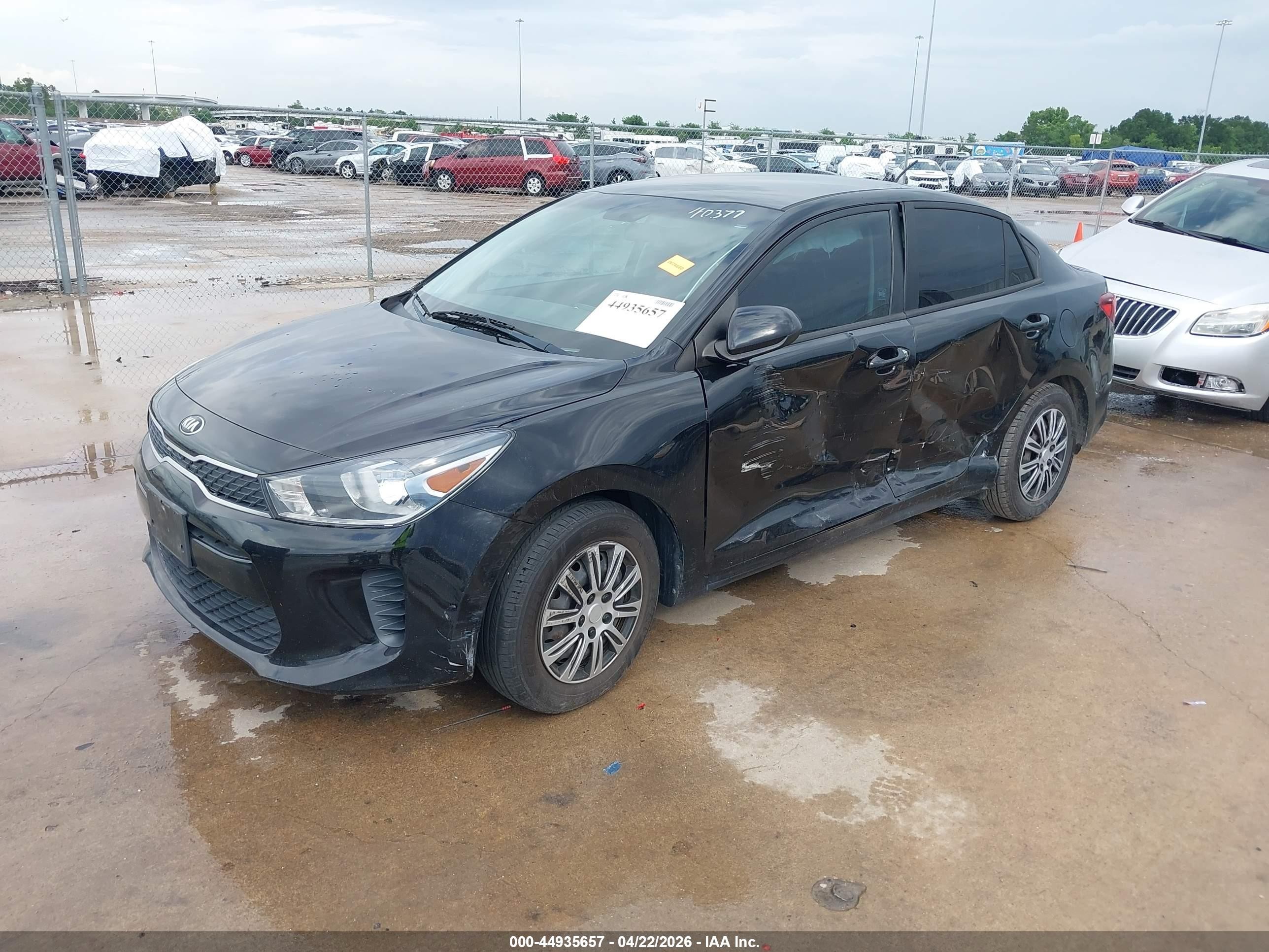 2020 Kia Rio S Black vin: 3KPA24AD8LE322789